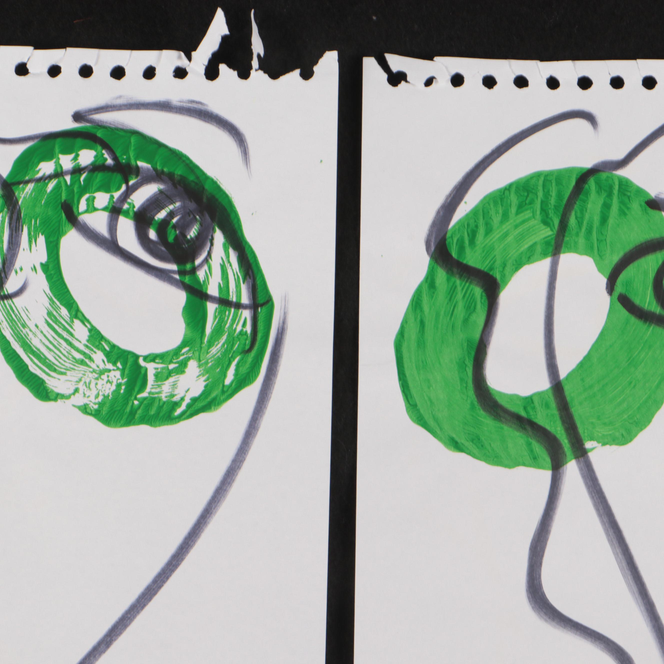 Peter Robert Keil Abstract Acrylic Portraits