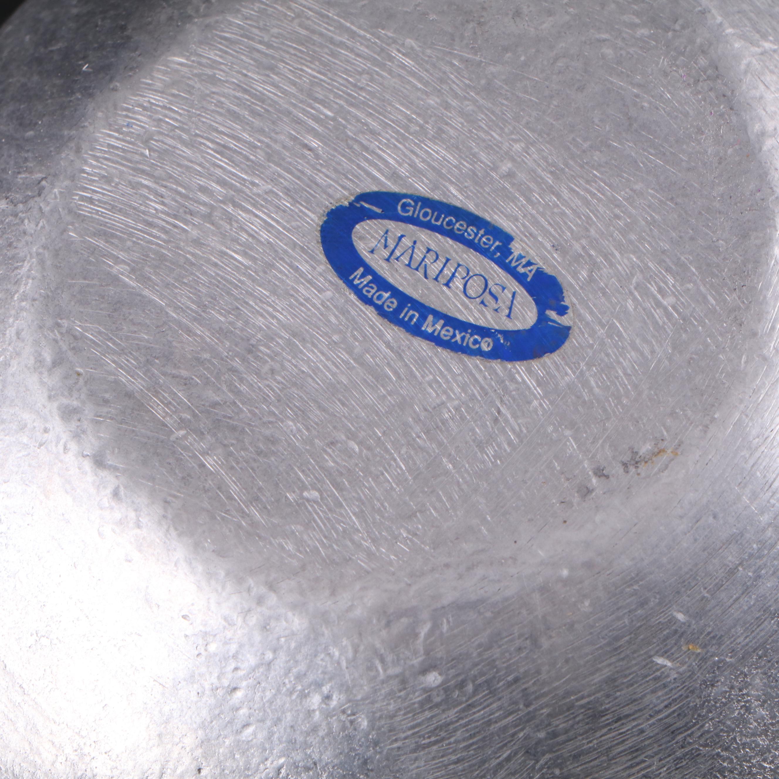 Pewtarex Old Country Reproduction Clam Shell Bowl and More