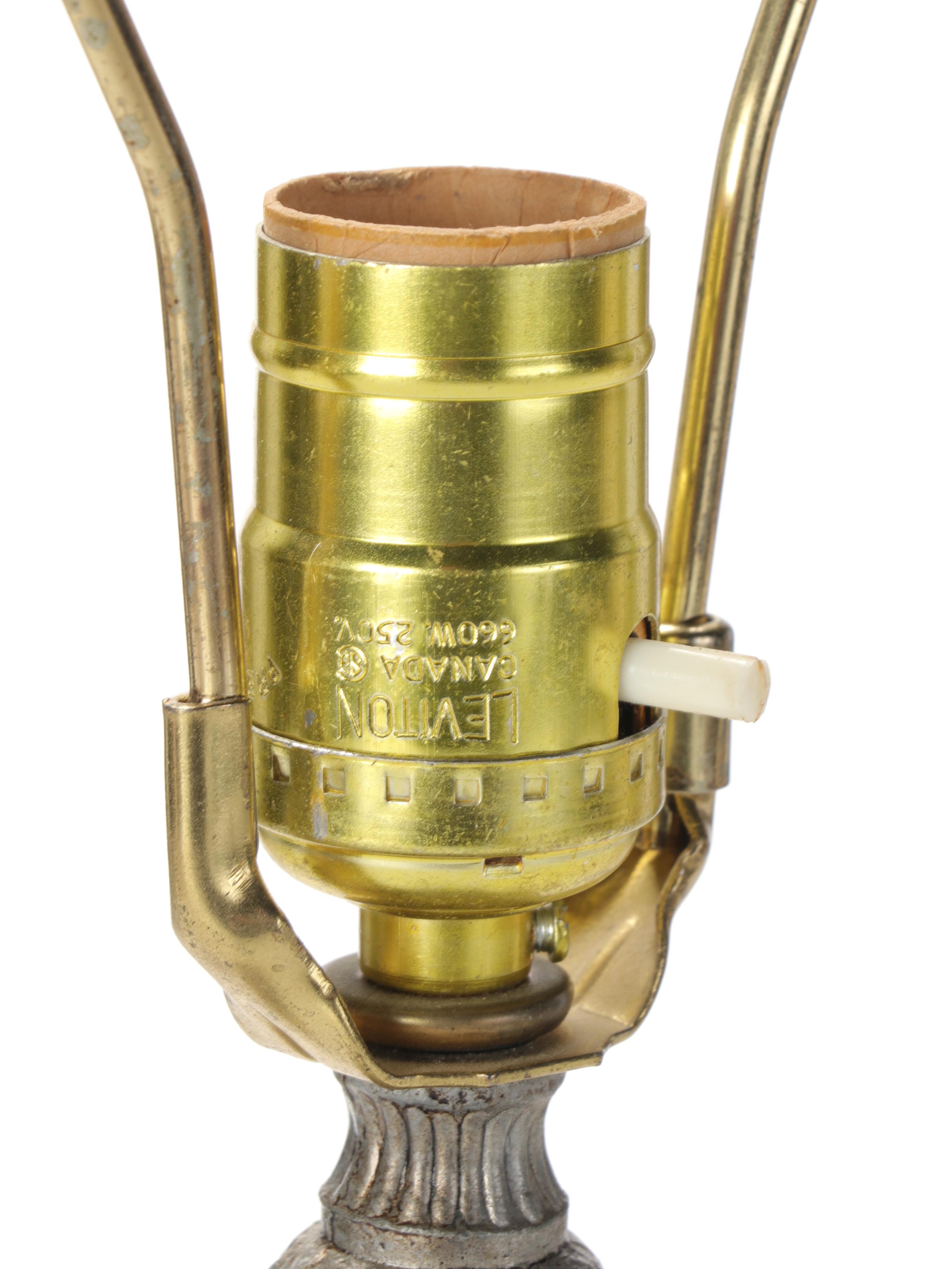 Pink Capodimonte With Satin Glass and Other Table Lamps, Mid to Late 20th C