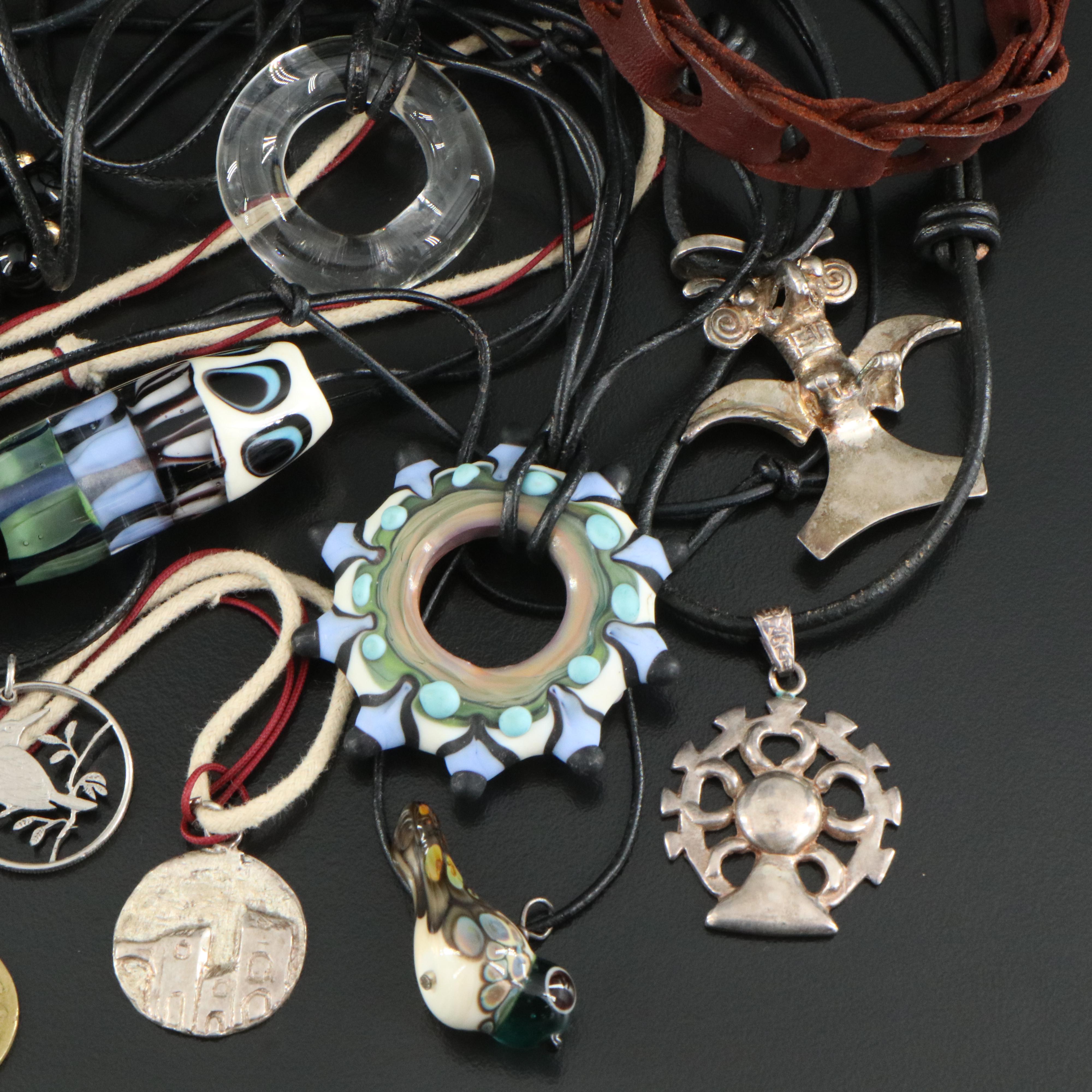 Art Glass and Black Onyx with 14K Bead Necklaces Featured in Jewelry Collection