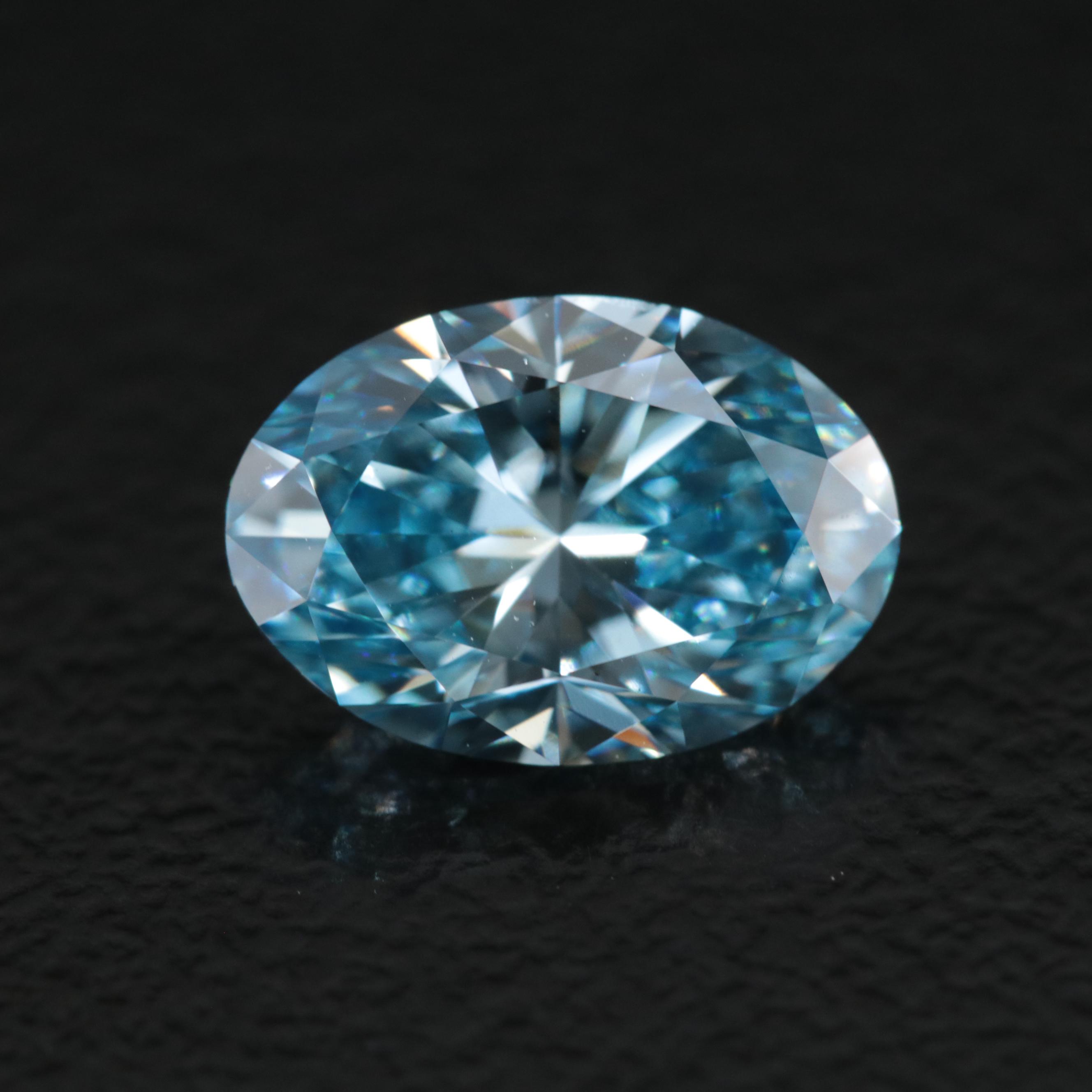 Loose 2.00 CT Lab Grown Fancy Light Blue Diamond