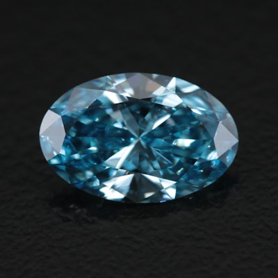 Loose 1.91 CT Lab Grown Fancy Blue Diamond