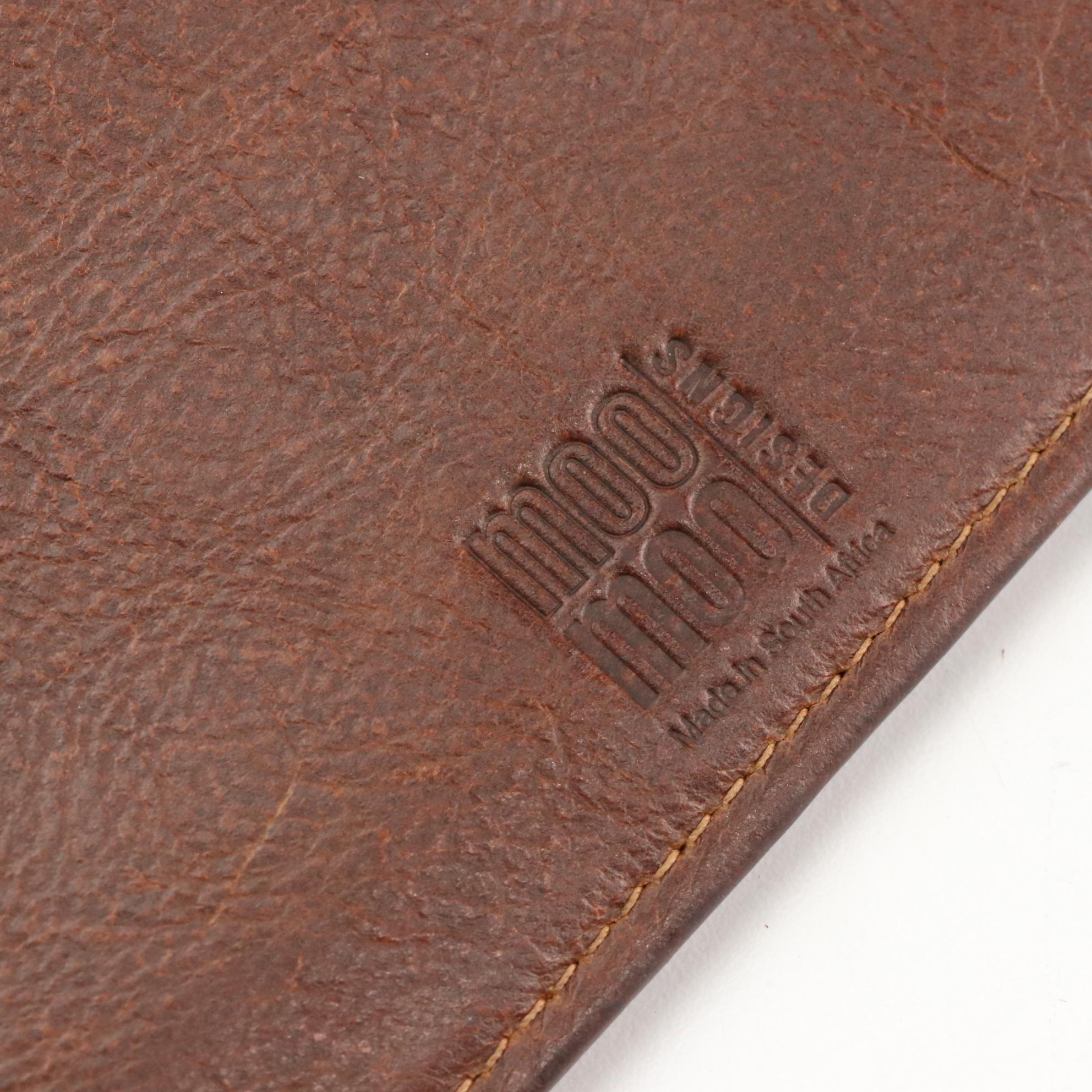 Leather/Hornback Crocodile Portfolio Cover with Leather Clutch Bags and Gloves