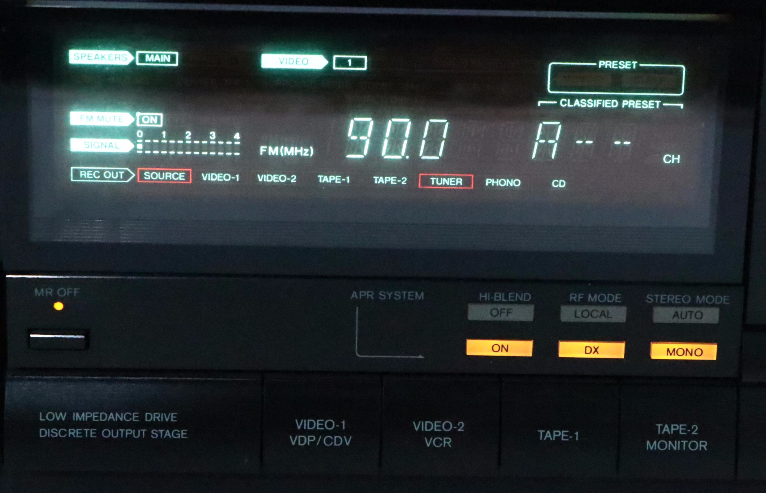 Onkyo TX-904 Quartz Synthesized Tuner Amplifier, Late 20th Century
