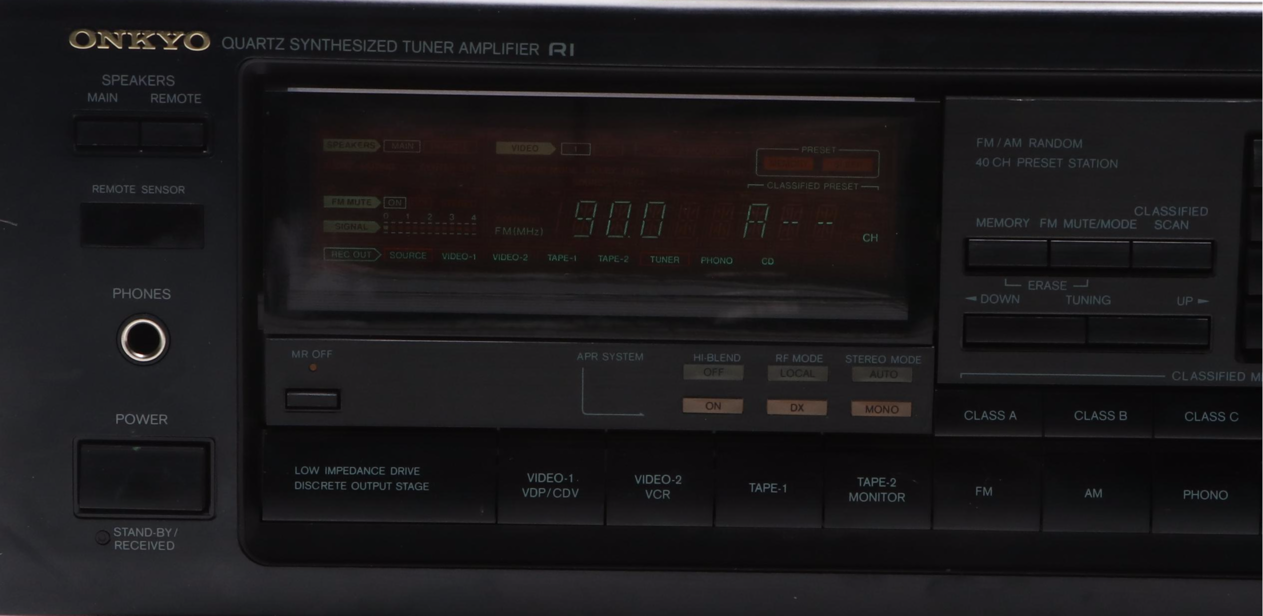 Onkyo TX-904 Quartz Synthesized Tuner Amplifier, Late 20th Century