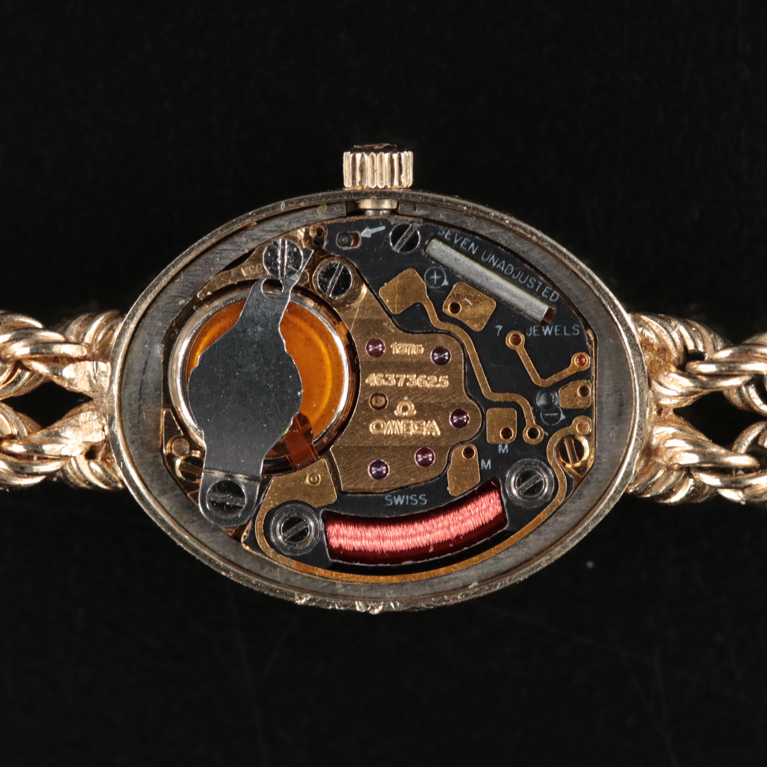 14K Omega Quartz Watch