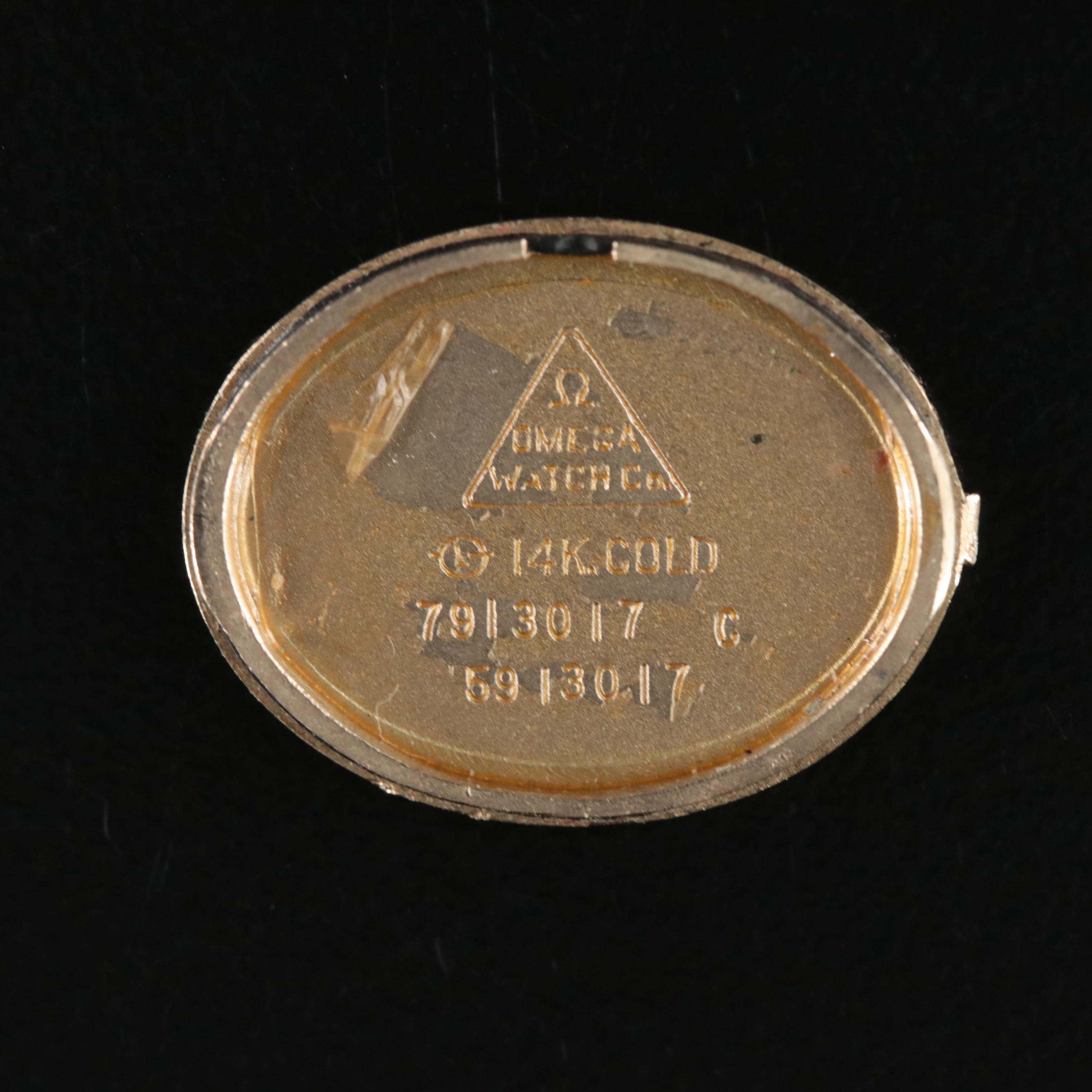 14K Omega Quartz Watch