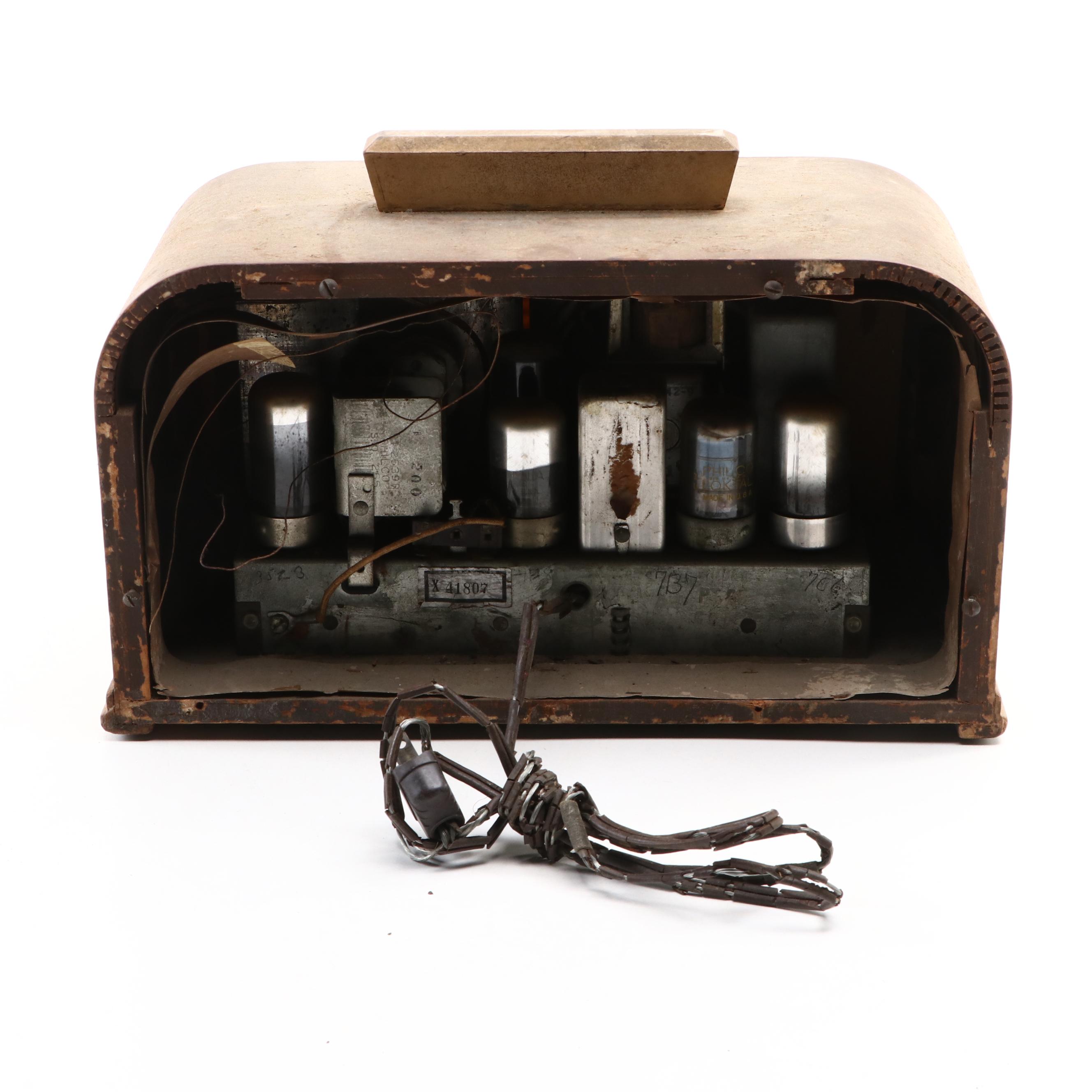 Philco Transitone TH-4, 42-95PT, and Bendix AM Tube Radios, Mid-20th Century