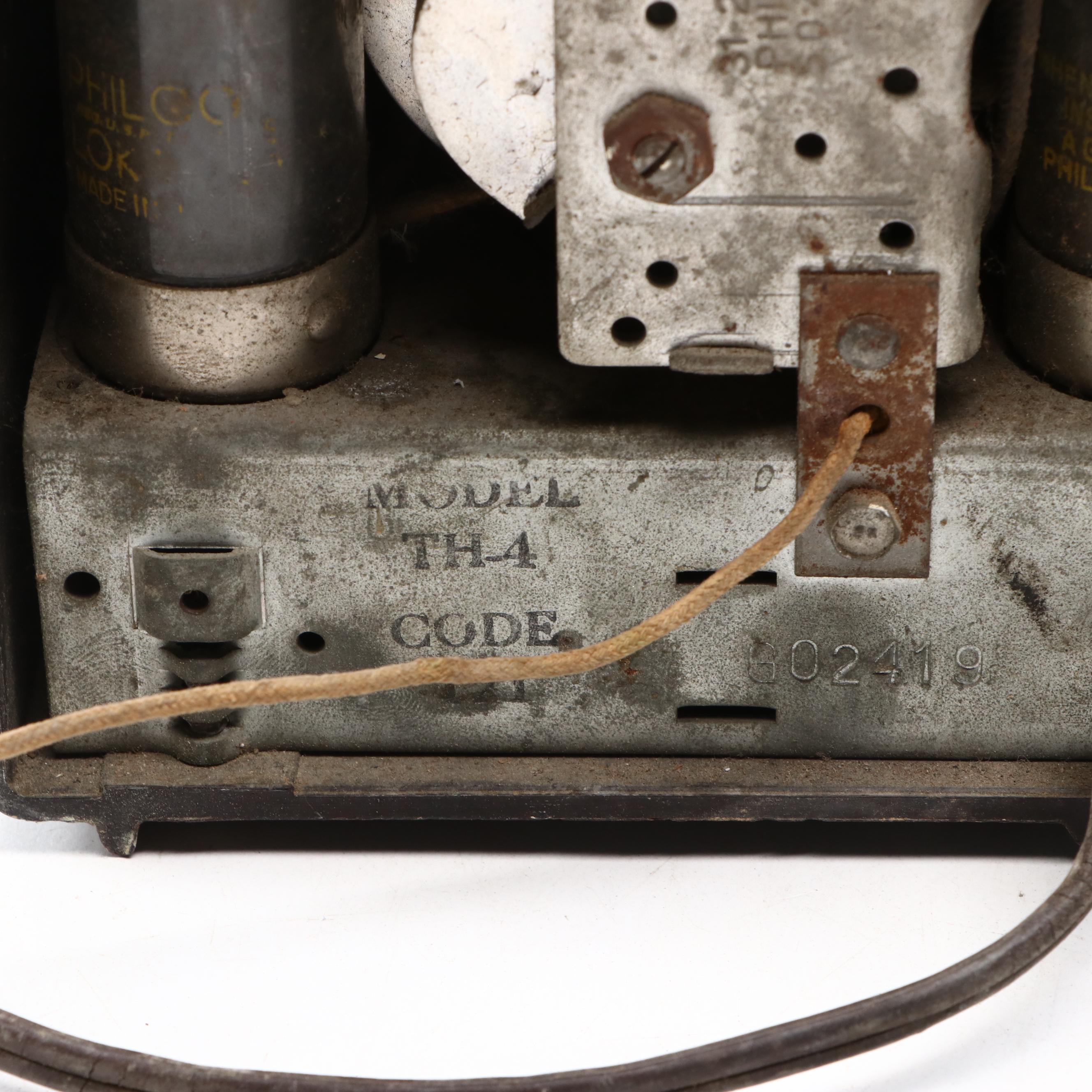 Philco Transitone TH-4, 42-95PT, and Bendix AM Tube Radios, Mid-20th Century