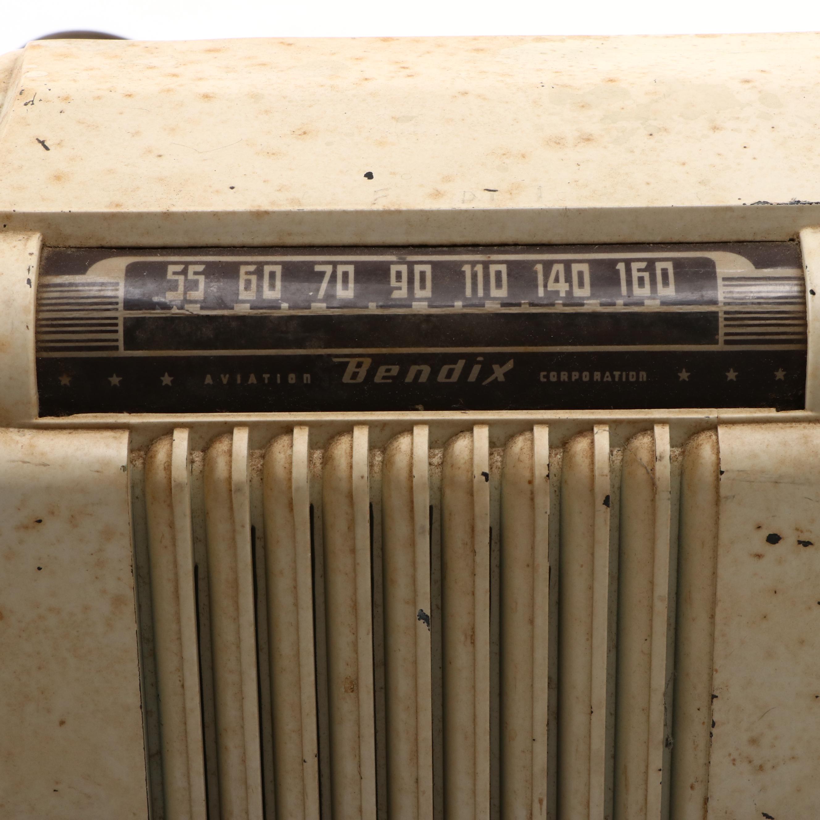 Philco Transitone TH-4, 42-95PT, and Bendix AM Tube Radios, Mid-20th Century