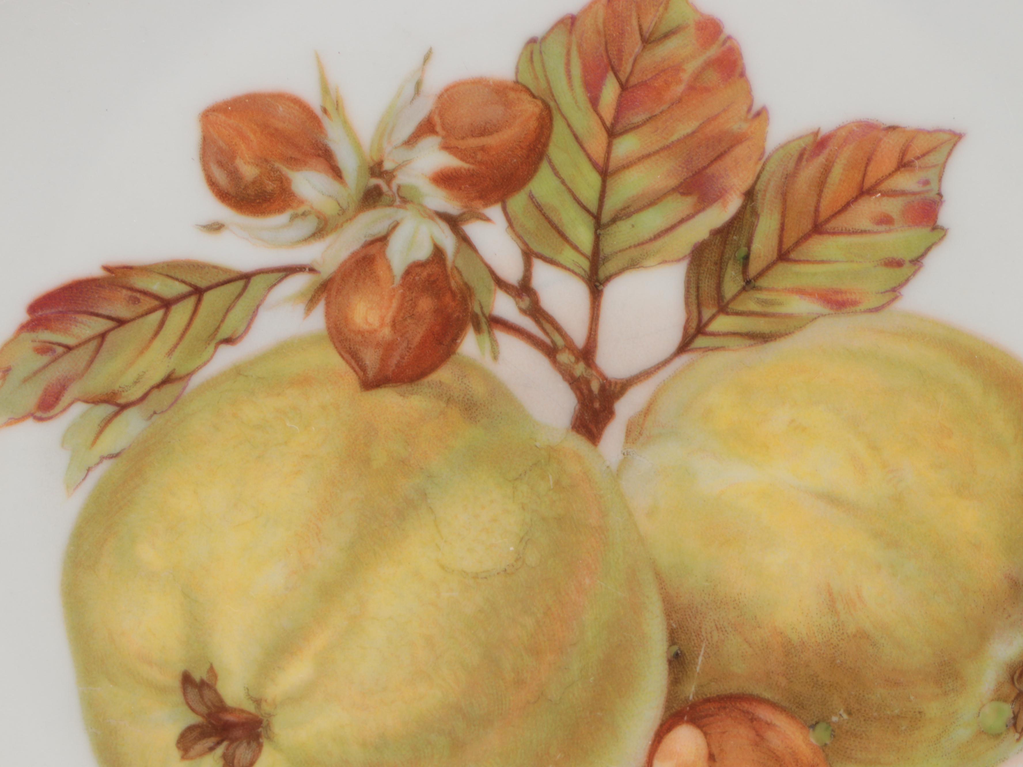 Royal Copenhagen "Golden Basket" Plate with Other Tableware and Cachepot