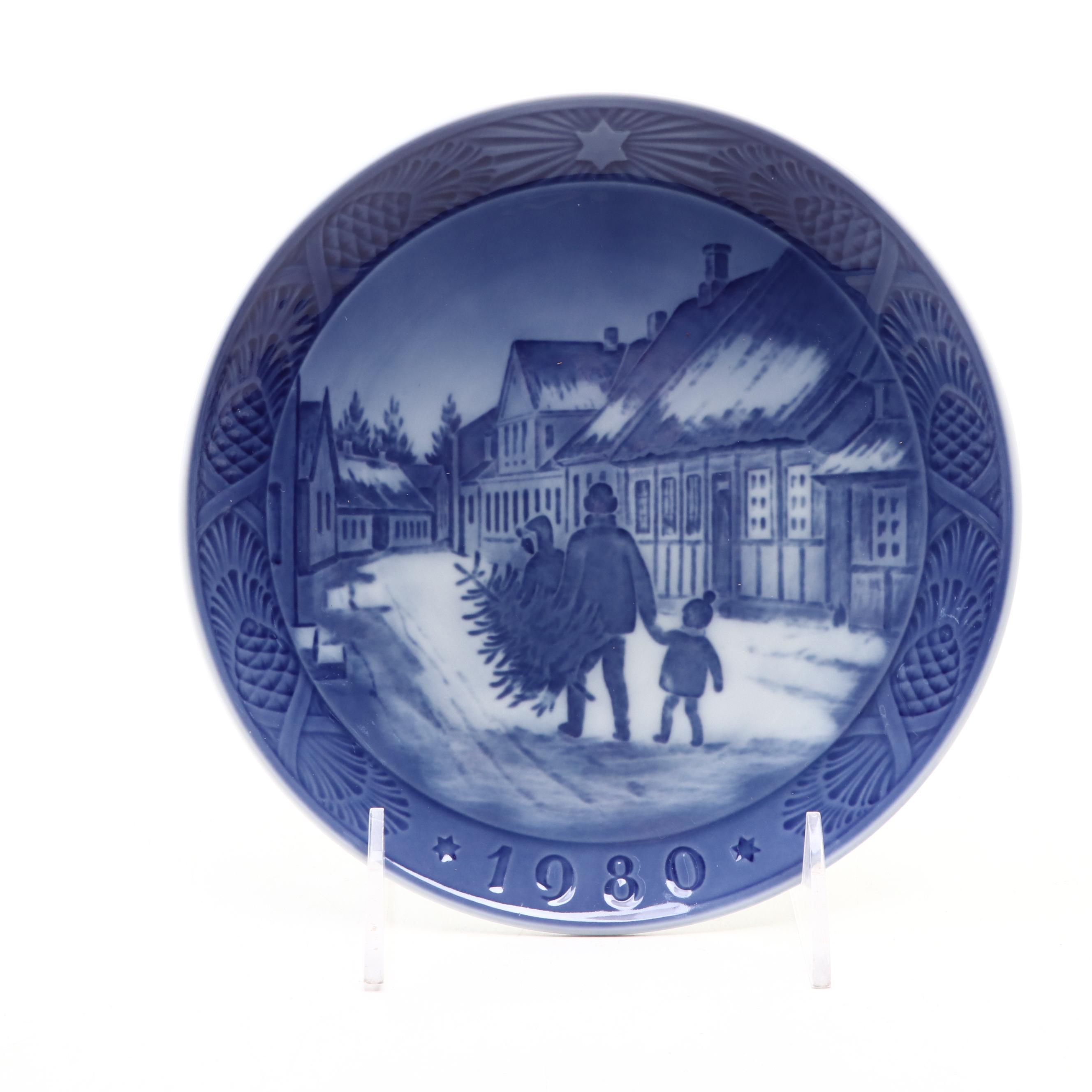 Royal Copenhagen Collector Plates Including "Østerland" and "Vinterskumring"