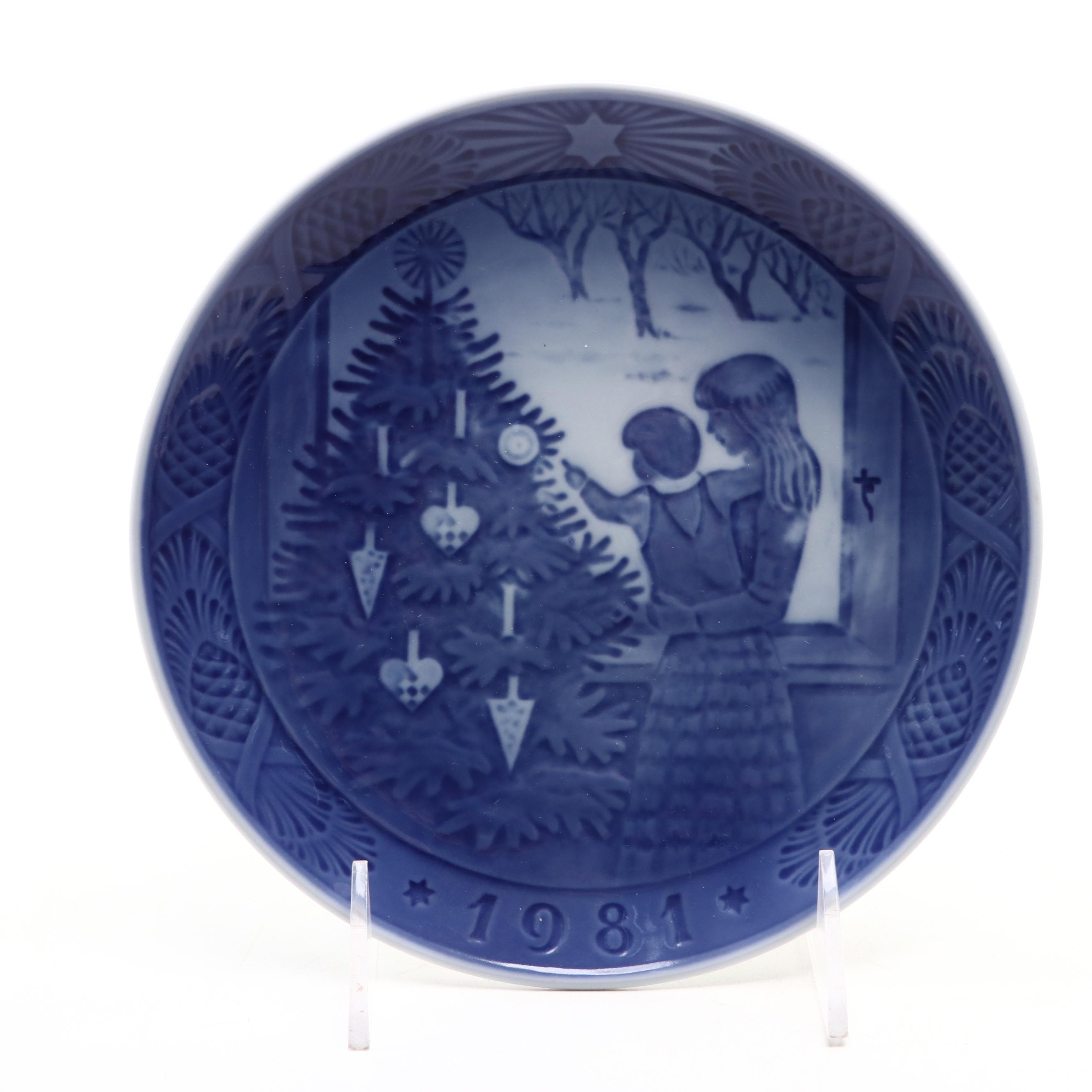 Royal Copenhagen Collector Plates Including "Østerland" and "Vinterskumring"