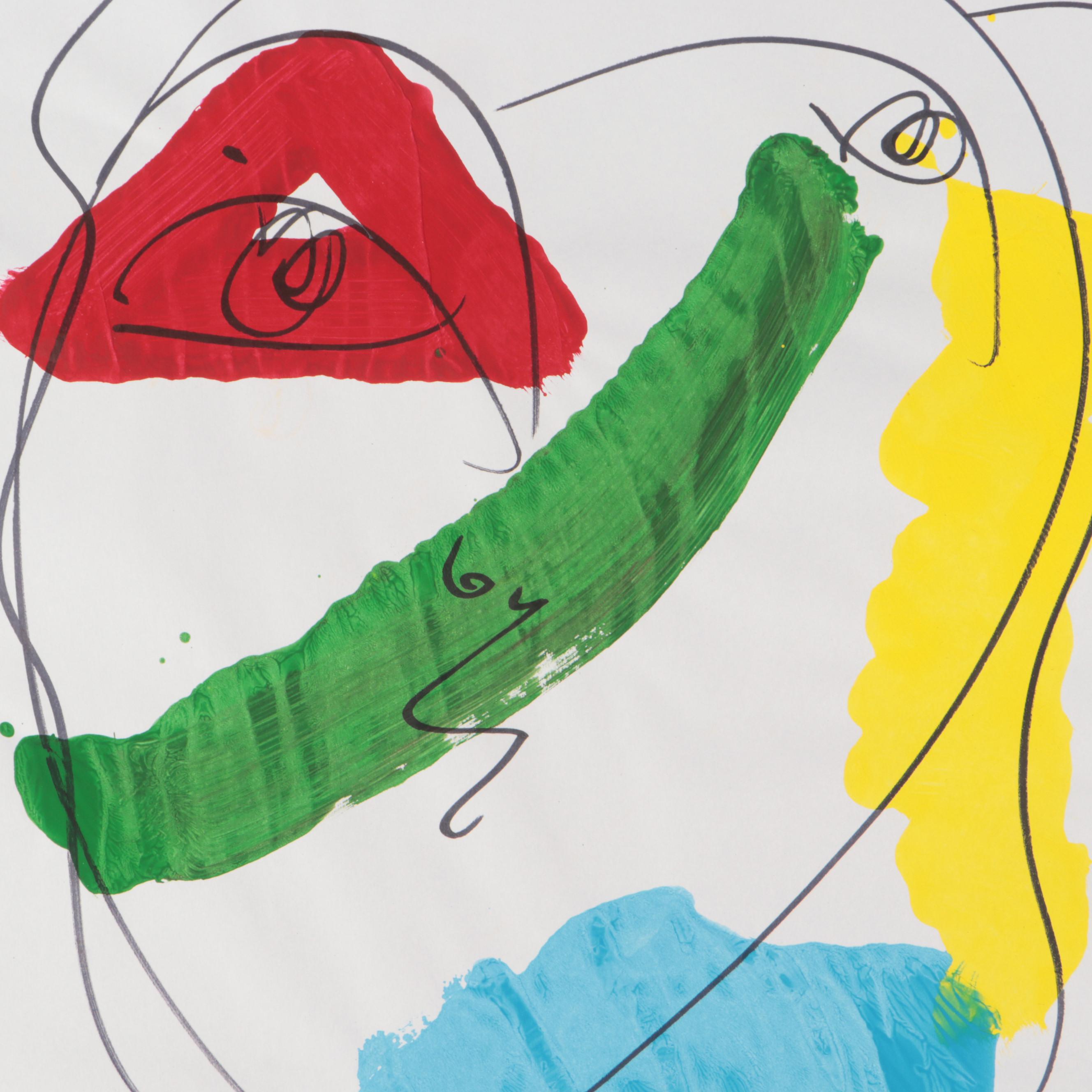 Peter Robert Keil Abstract Acrylic Portraits