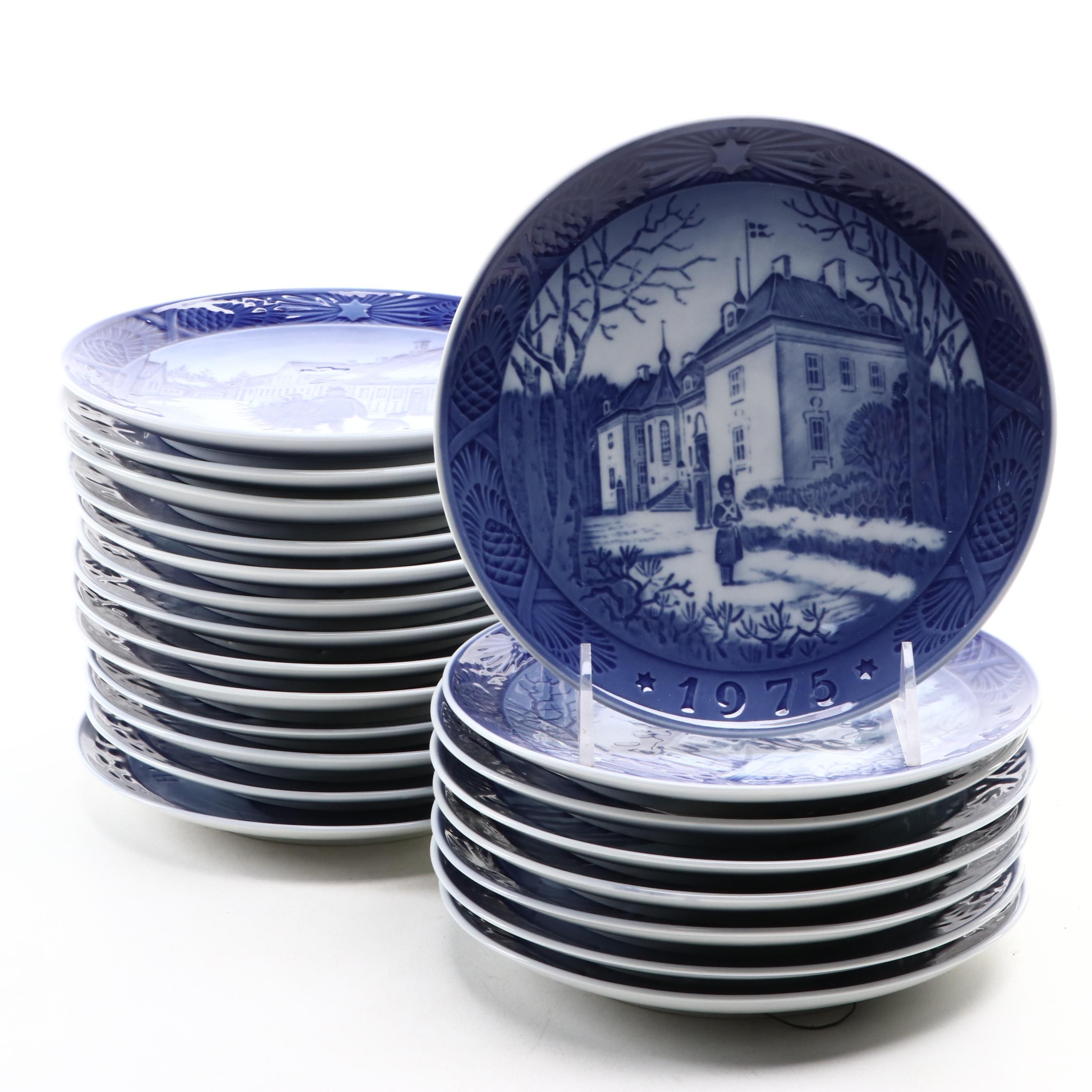 Royal Copenhagen Collector Plates Including "Østerland" and "Vinterskumring"