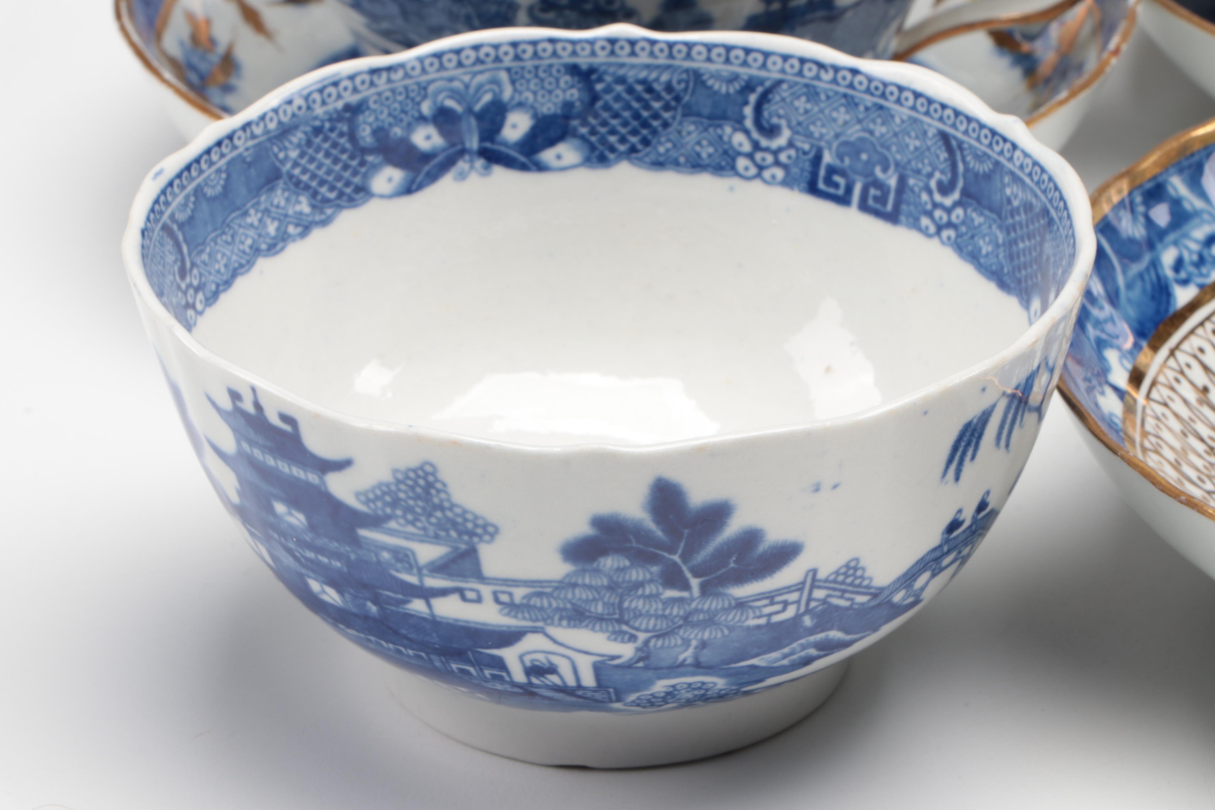 Spode and Other English Blue Willow Style Tableware