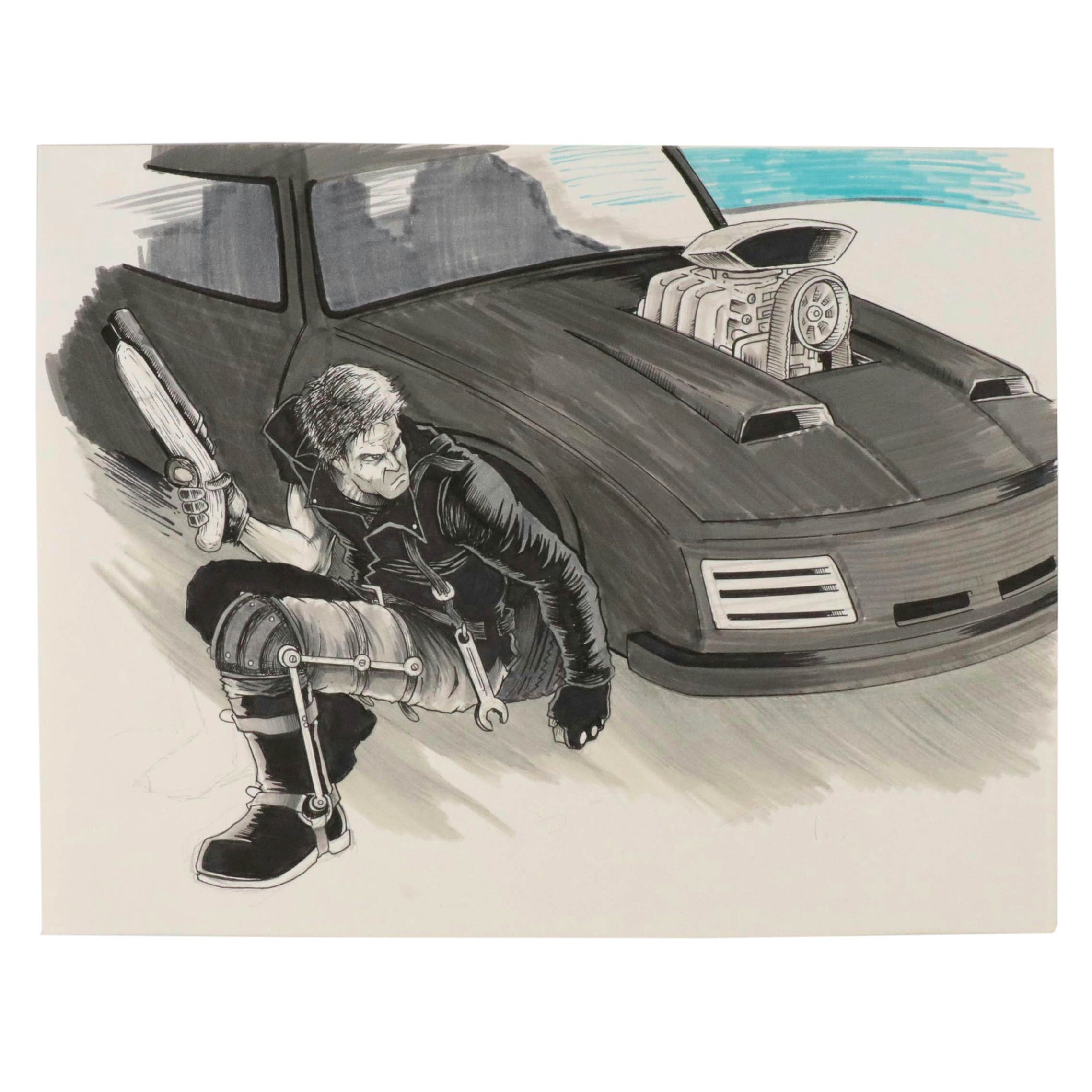 Dave Myers Figural Comic Book Illustration, 21st Century