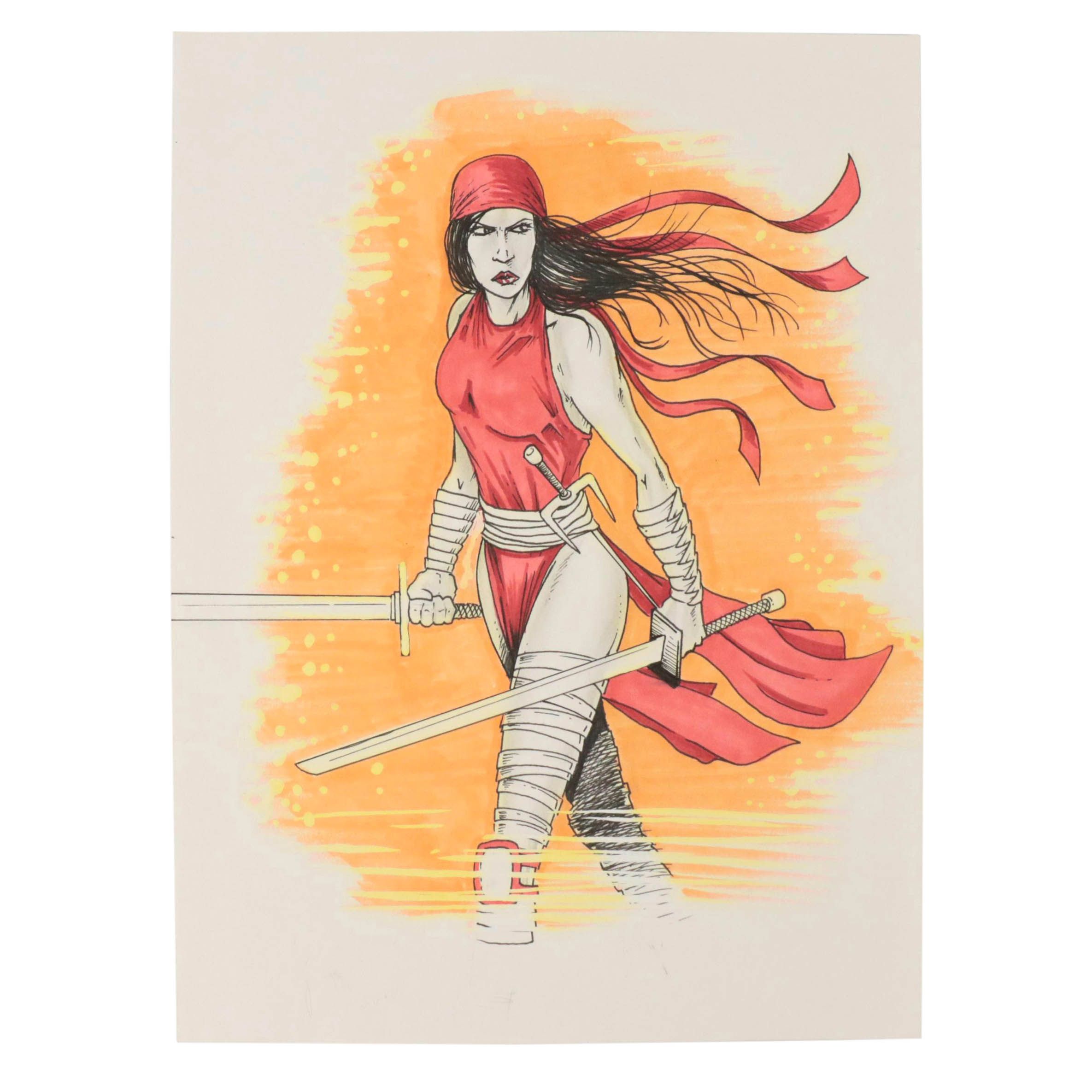 Dave Myers Figural Comic Book Illustration, 21st Century