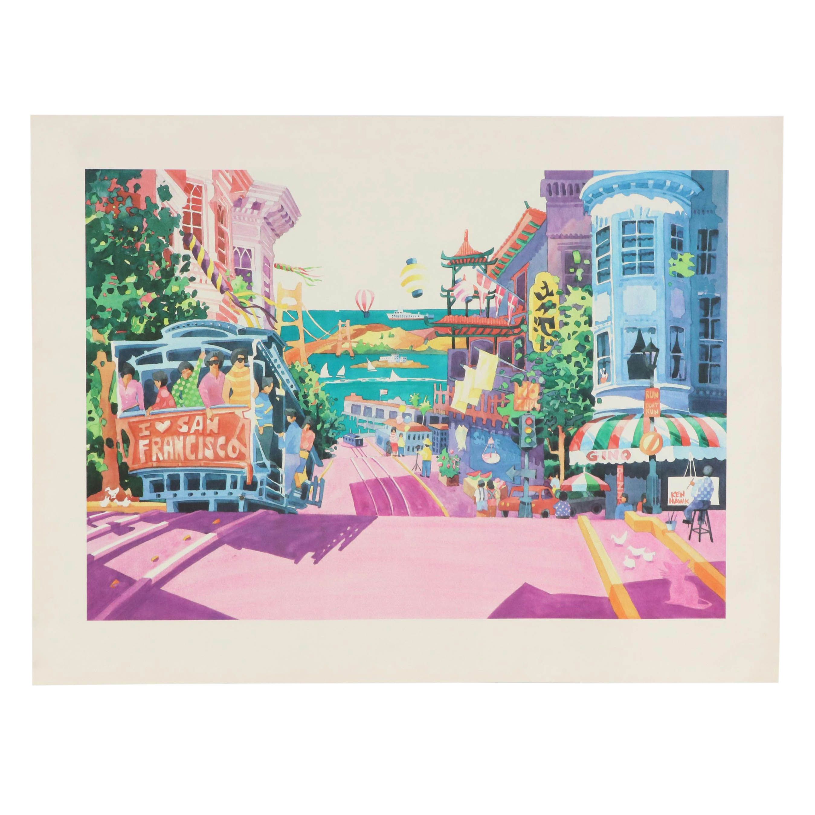 Giclée After Ken Hawk "San Francsico"