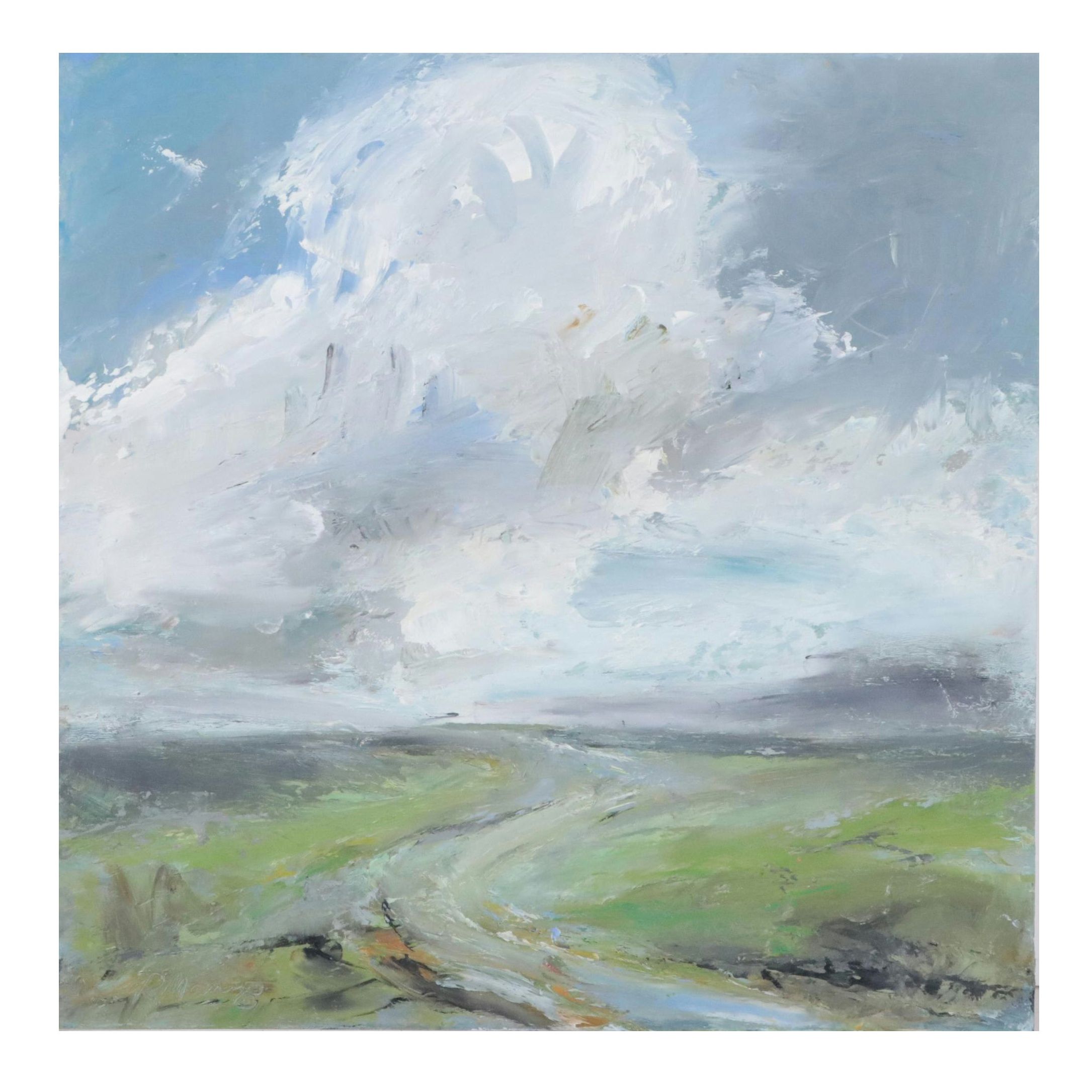 Rebecca Manns Landscape Oil Painting "Trail to Open Skies," 2022