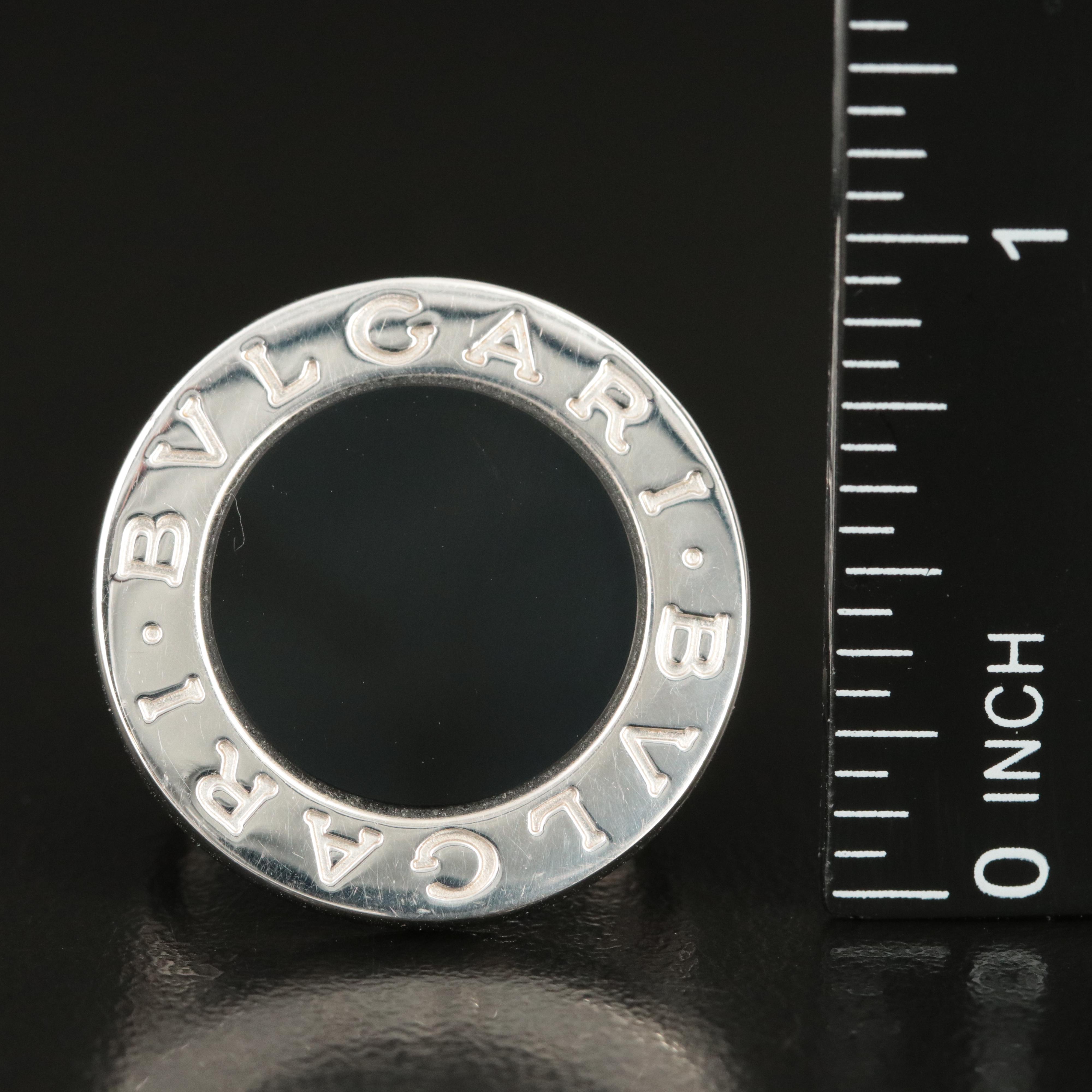 Bulgari 'BVLGARI' 18K Black Onyx Ring