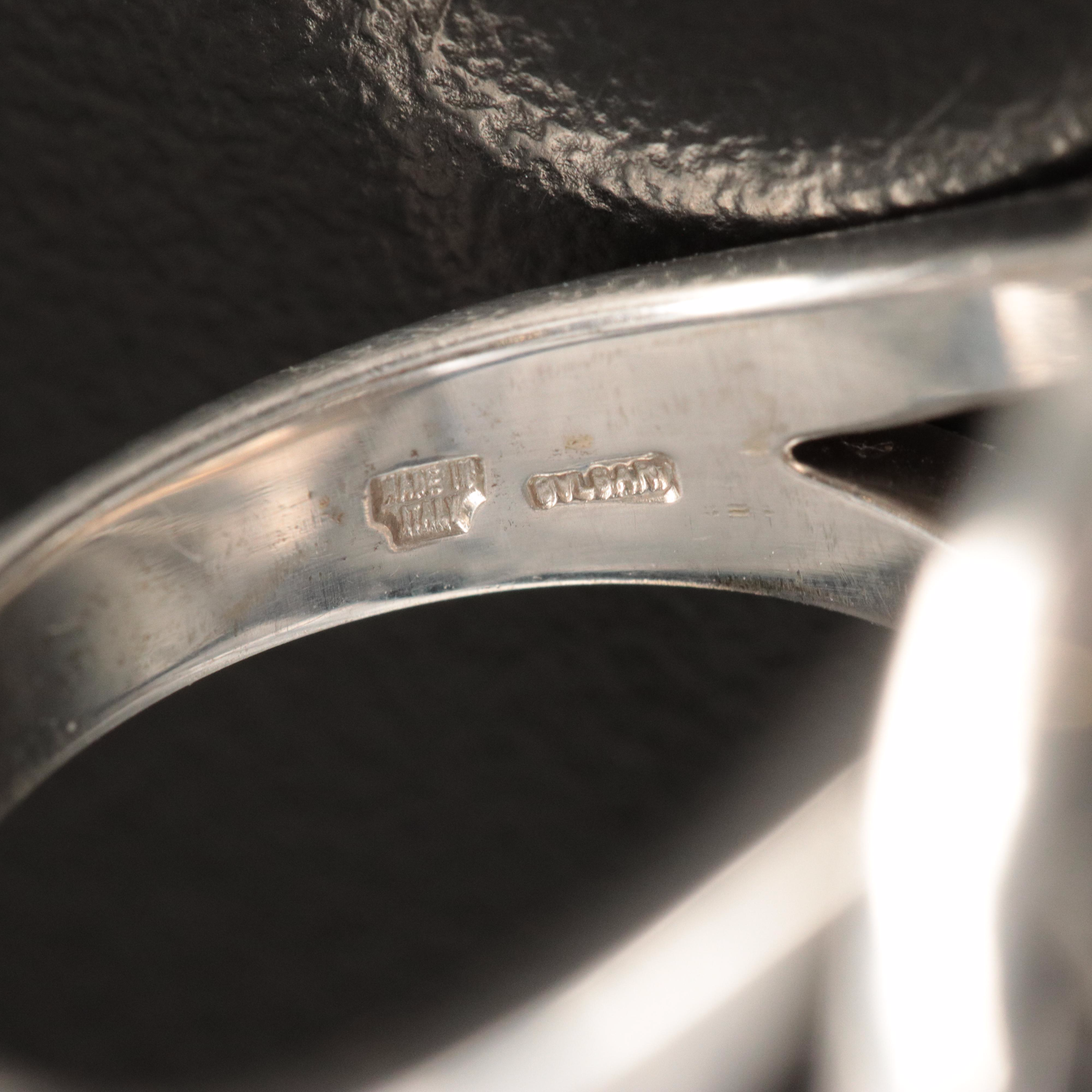 Bulgari 'BVLGARI' 18K Black Onyx Ring