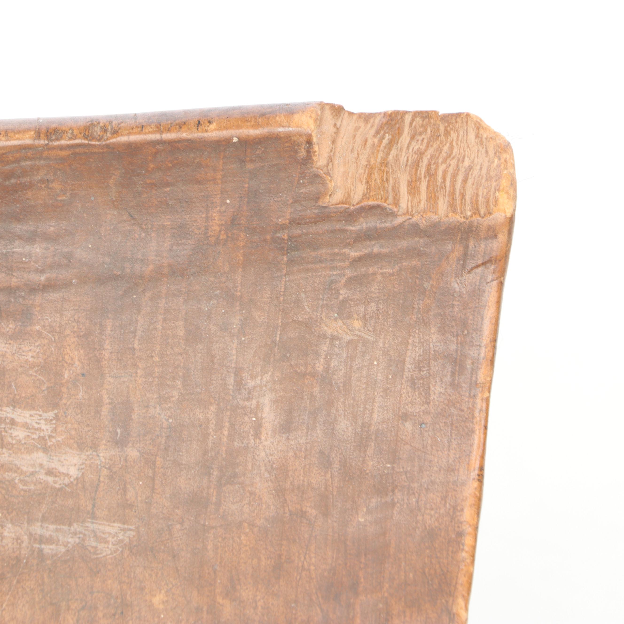 Bernard Matemera Carved Shona Sculpture of Rhino Head on Ashanti Stool