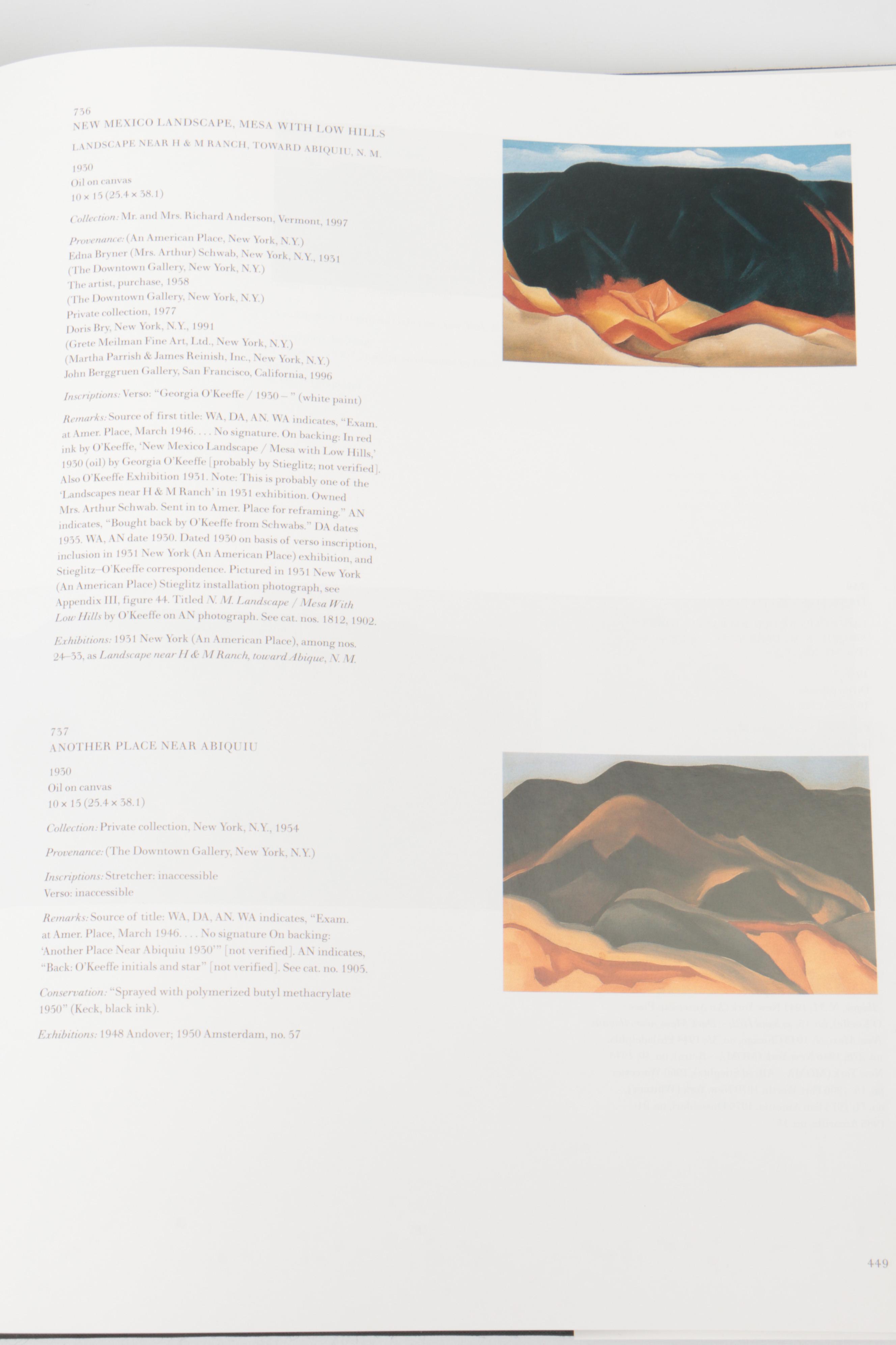 "Georgia O'Keeffe: Catalogue Raisonné" Two-Volume Box Set by Barbara B. Lynes