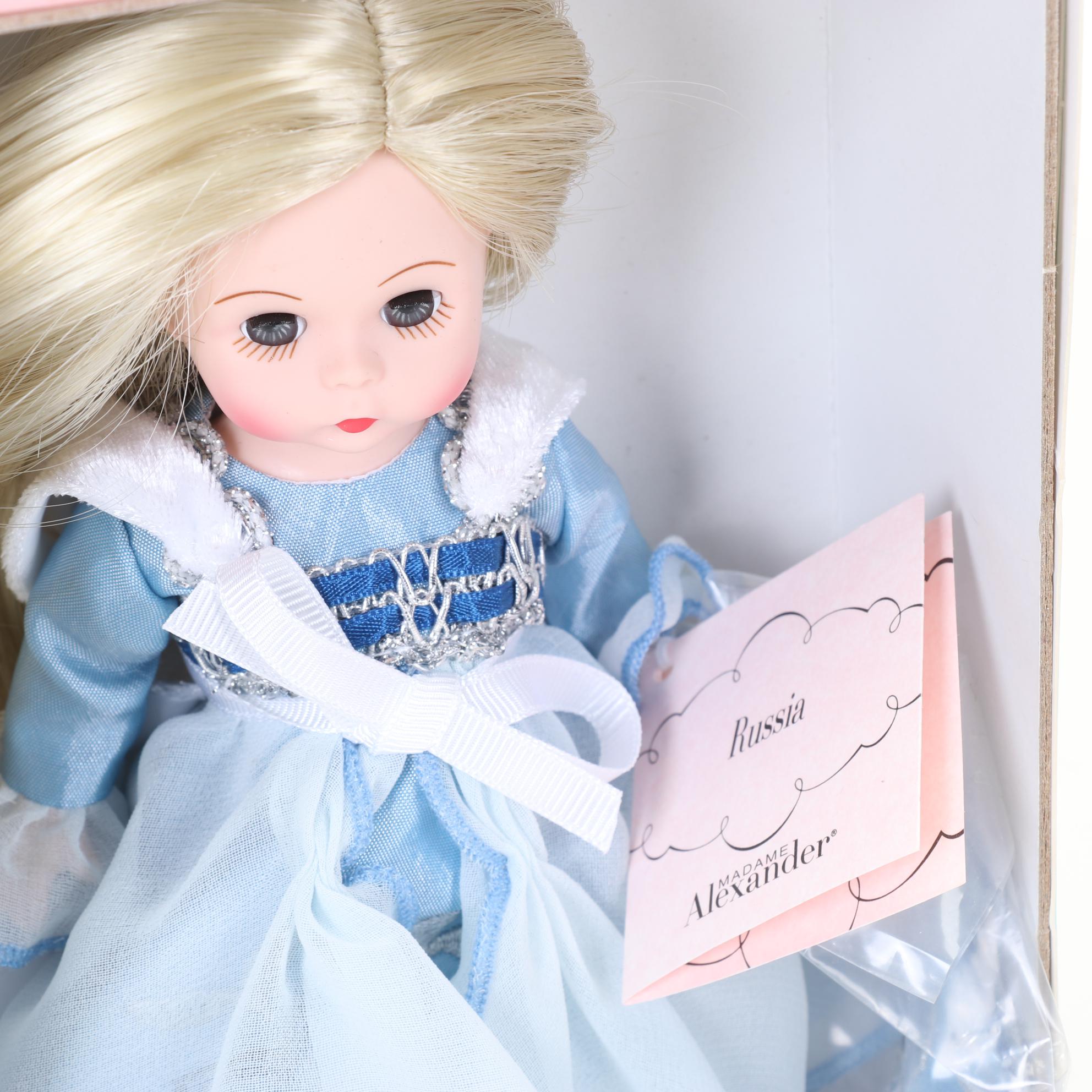 Madame Alexander Dolls And Matryoshkas With Russian Musical Roly-Poly Toy