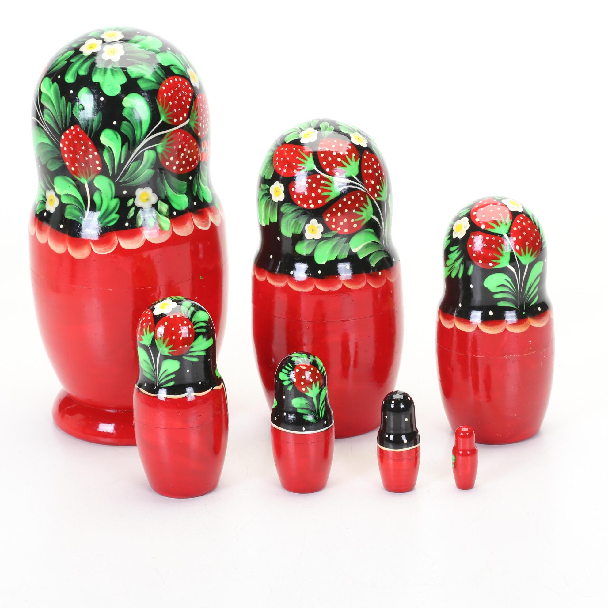 Madame Alexander Dolls And Matryoshkas With Russian Musical Roly-Poly Toy