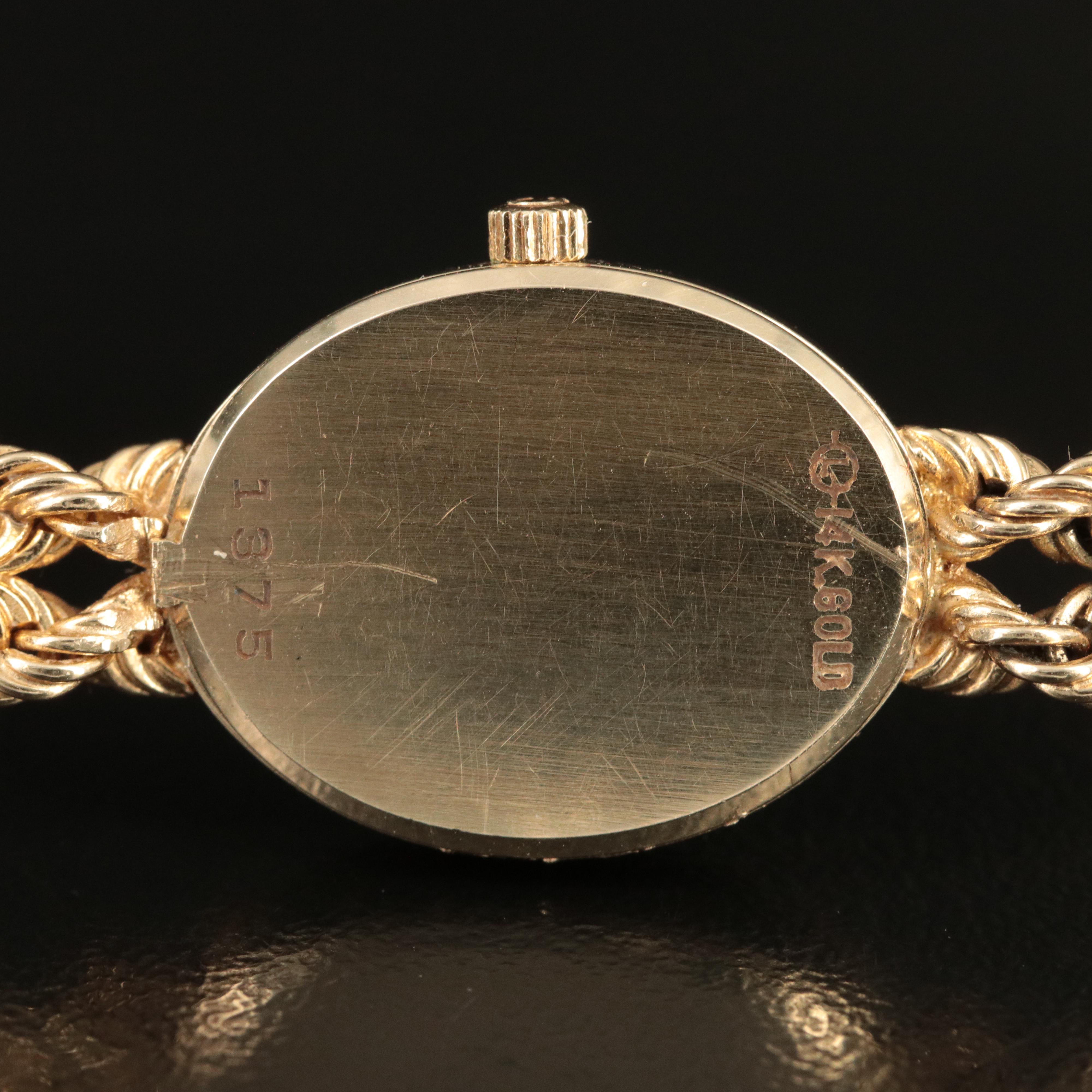 14K Omega Quartz Watch