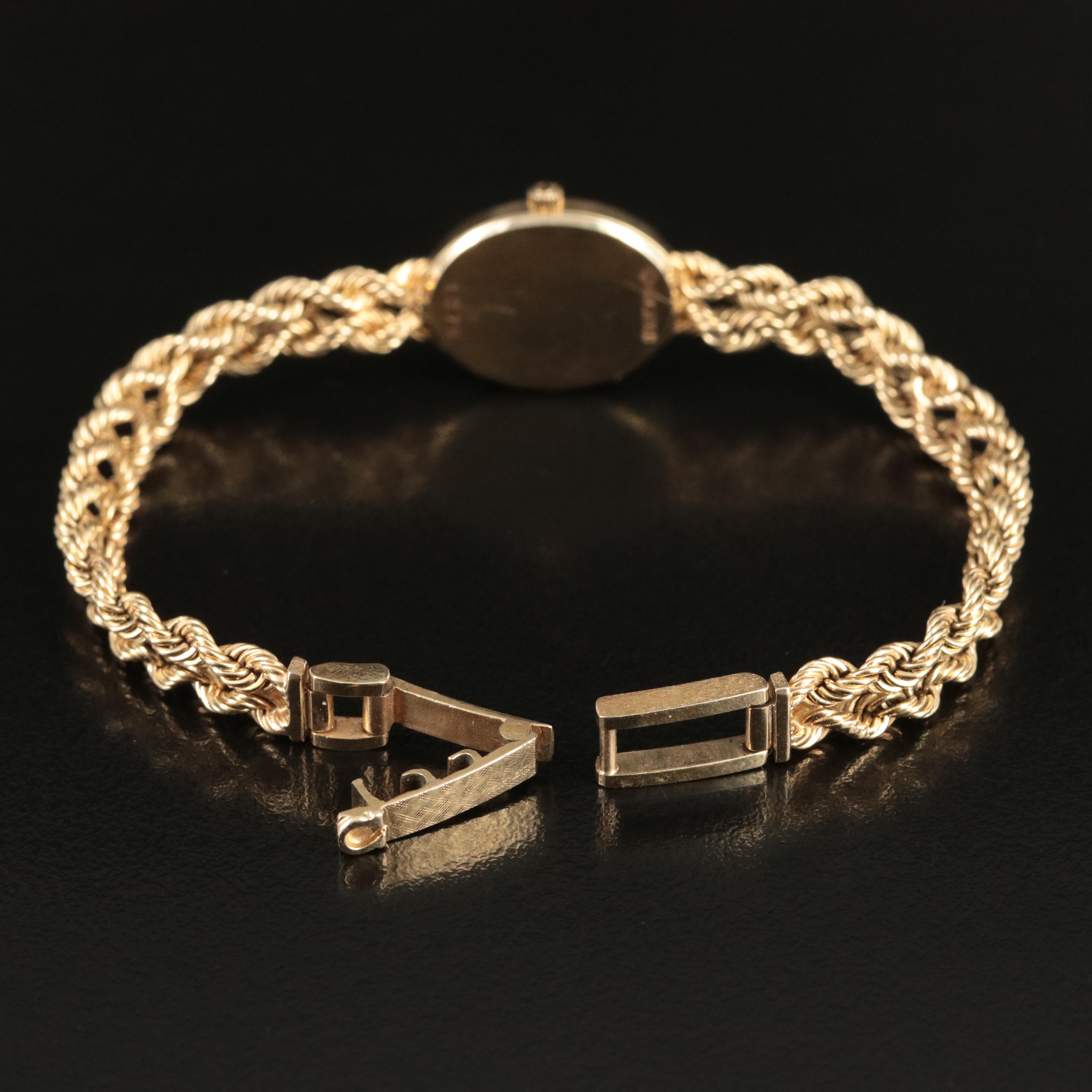 14K Omega Quartz Watch