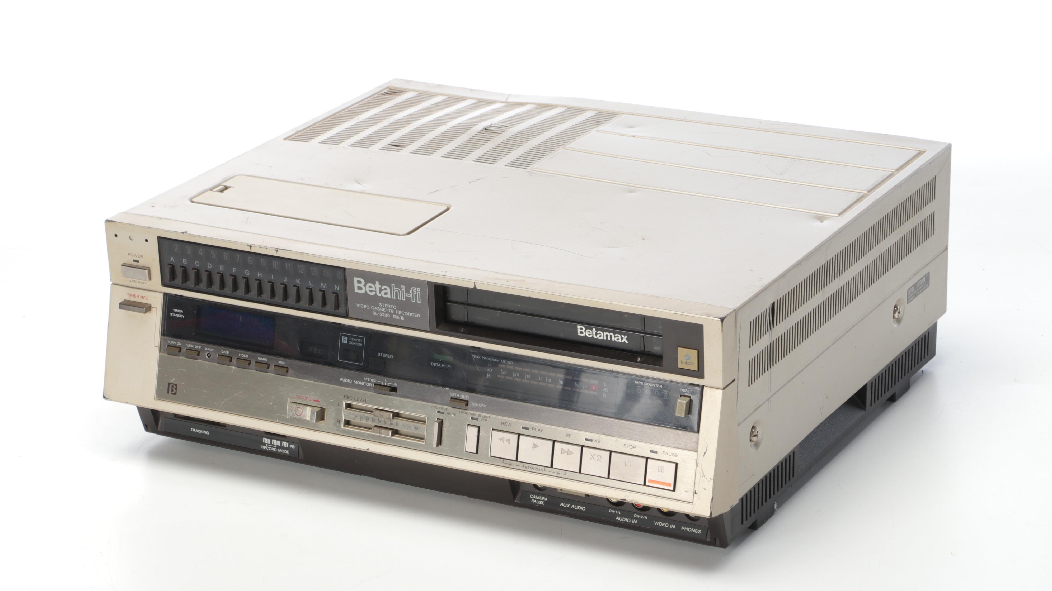 Sony Betamovie Video Camera with Betamax Beta Hi-Fi Stereo and More