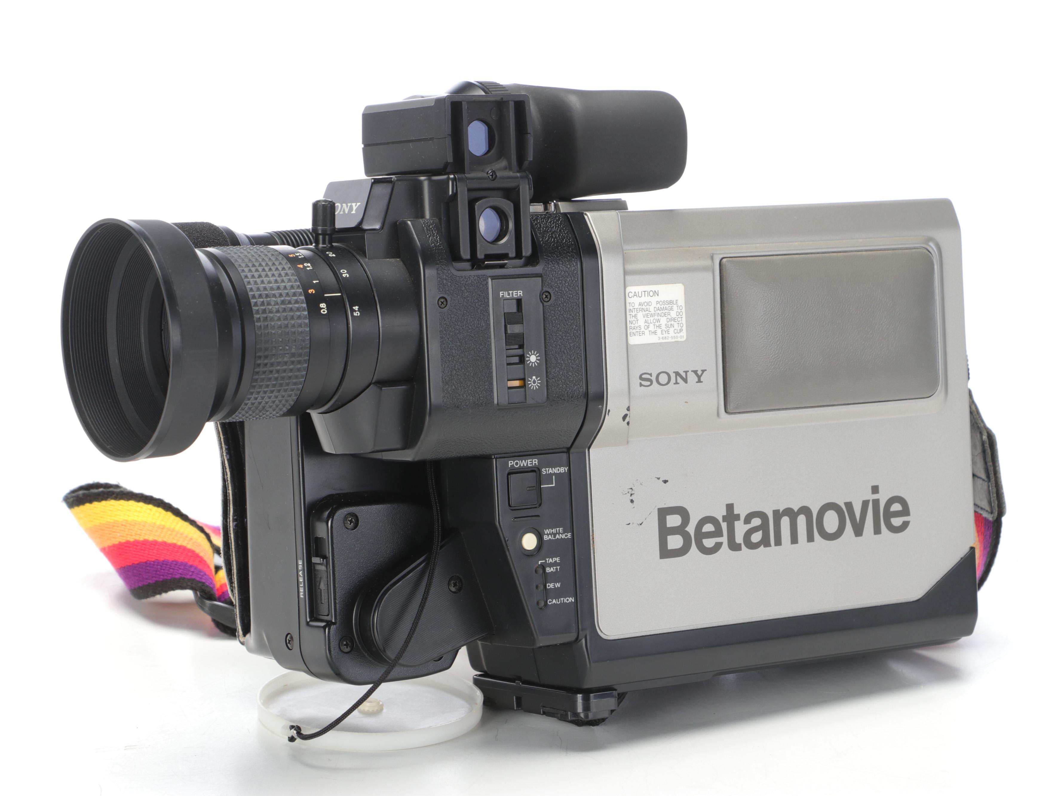 Sony Betamovie Video Camera with Betamax Beta Hi-Fi Stereo and More