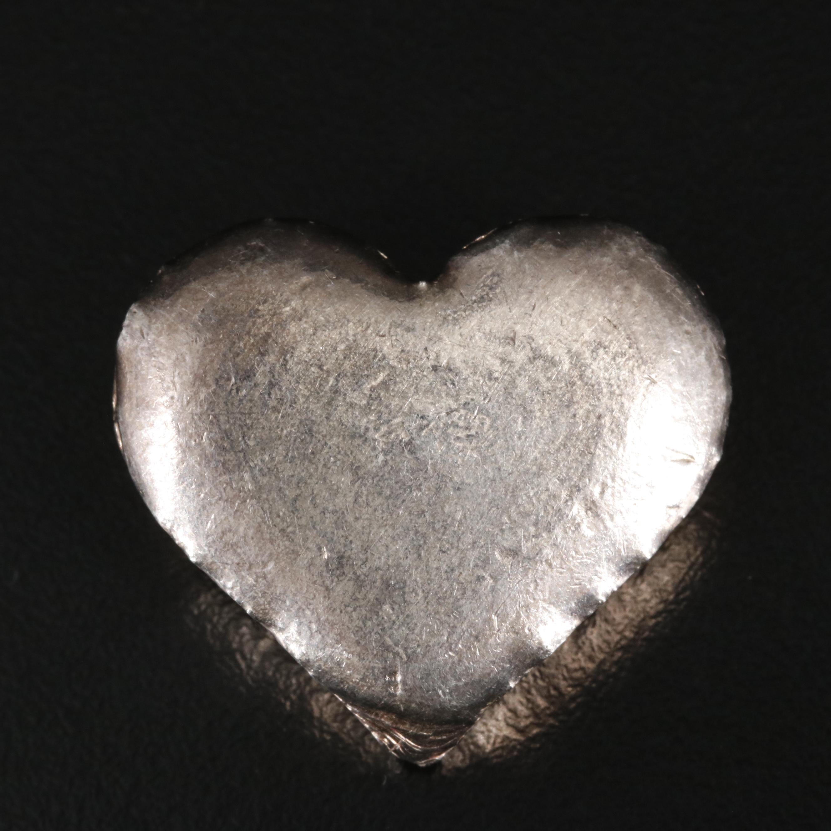 Fine Silver One Troy Ounce Heart