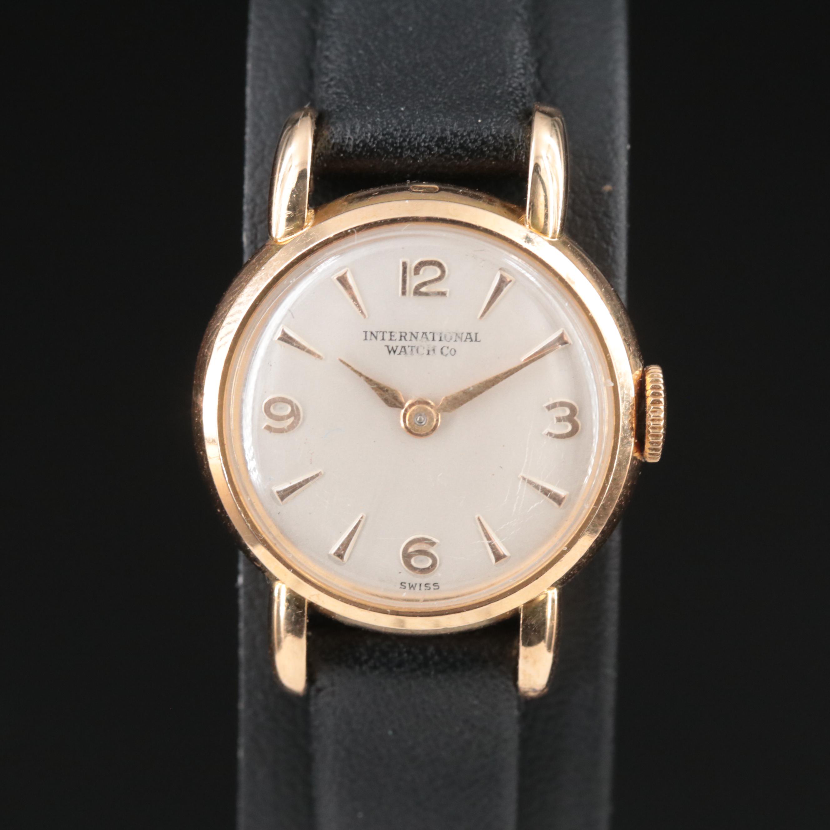18K International Watch Co. Manual Wind Watch