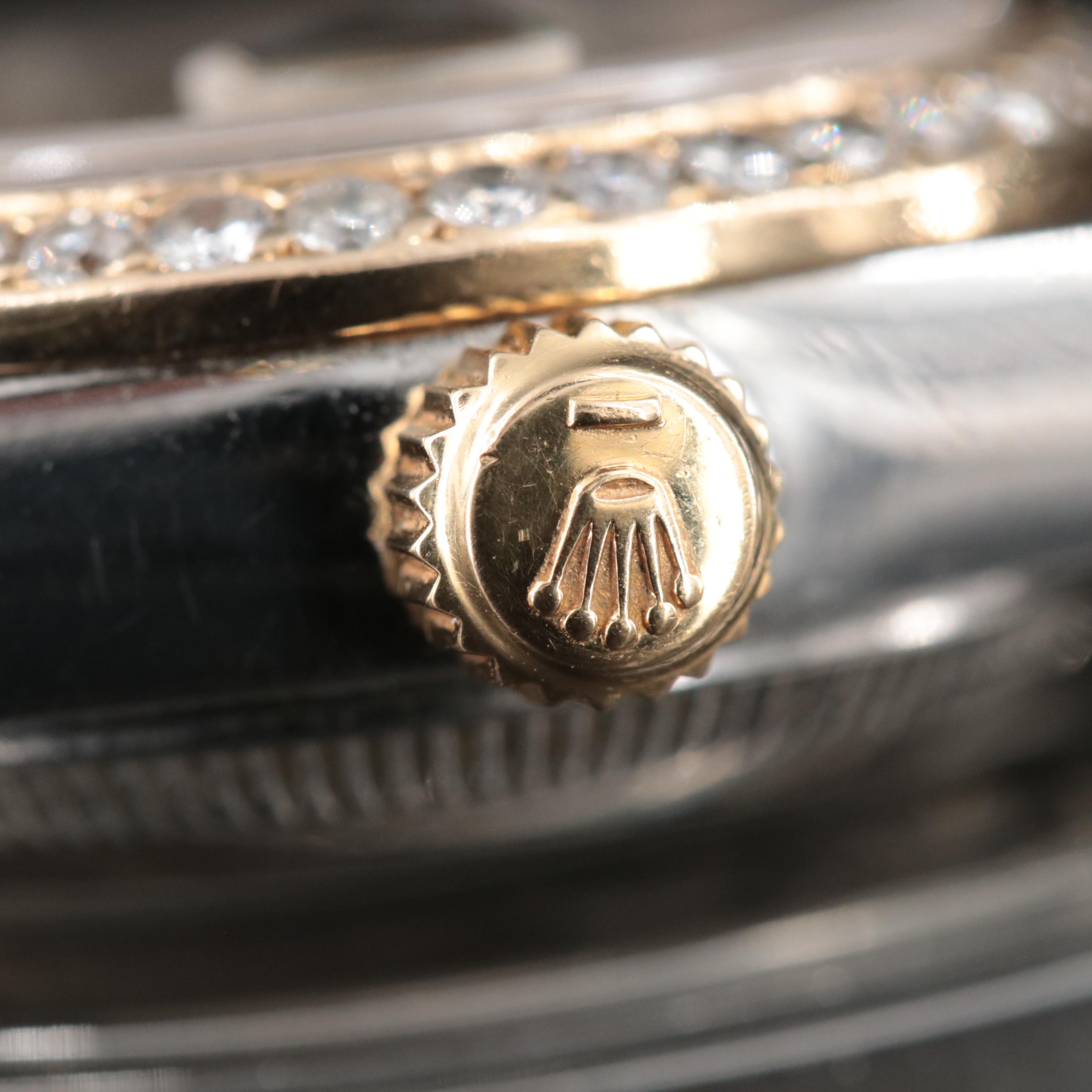 1994 Rolex Custom 2.20 CTW Diamond Bezel and Dial Datejust Watch