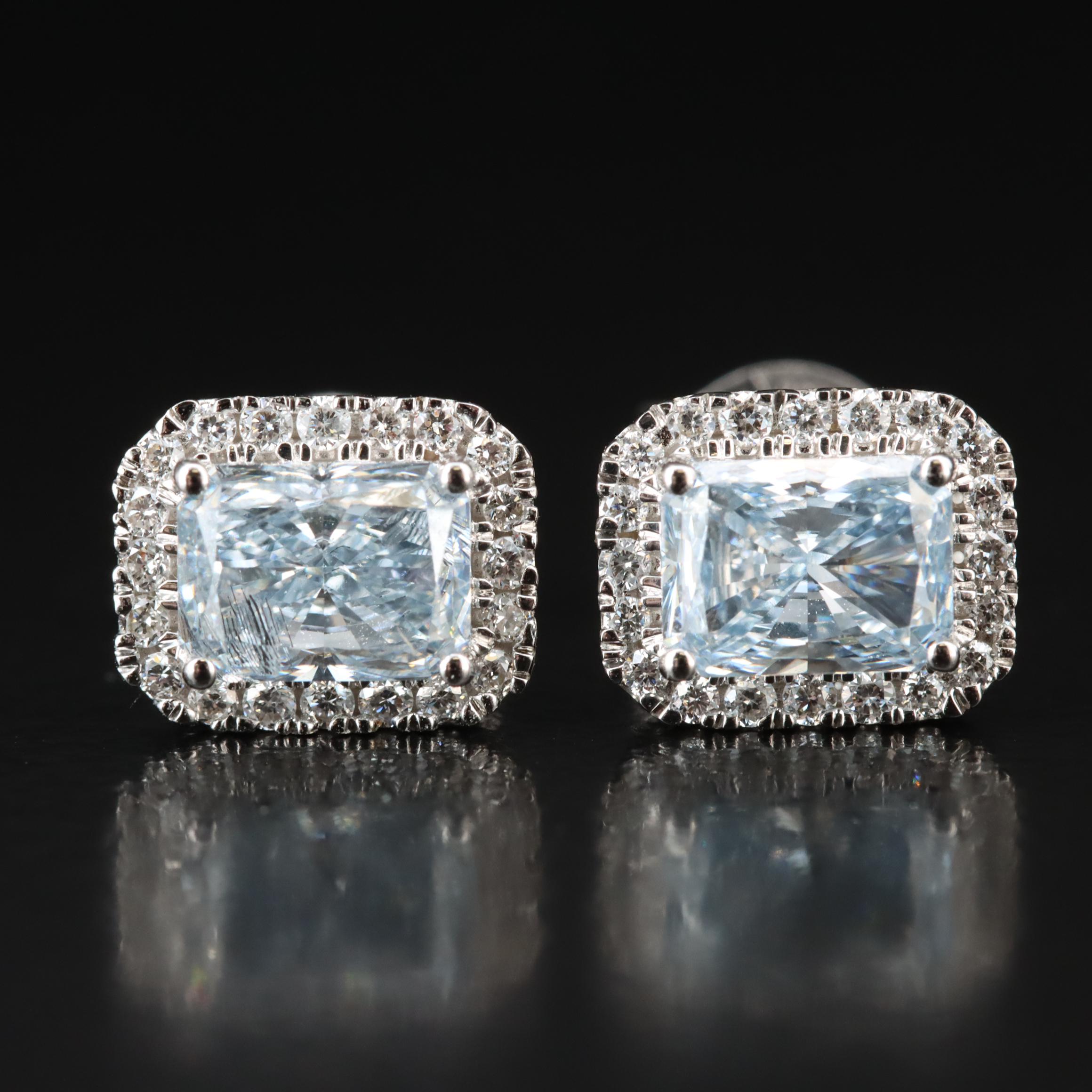 14K 1.18 CTW Lab Grown Diamond Stud Earrings