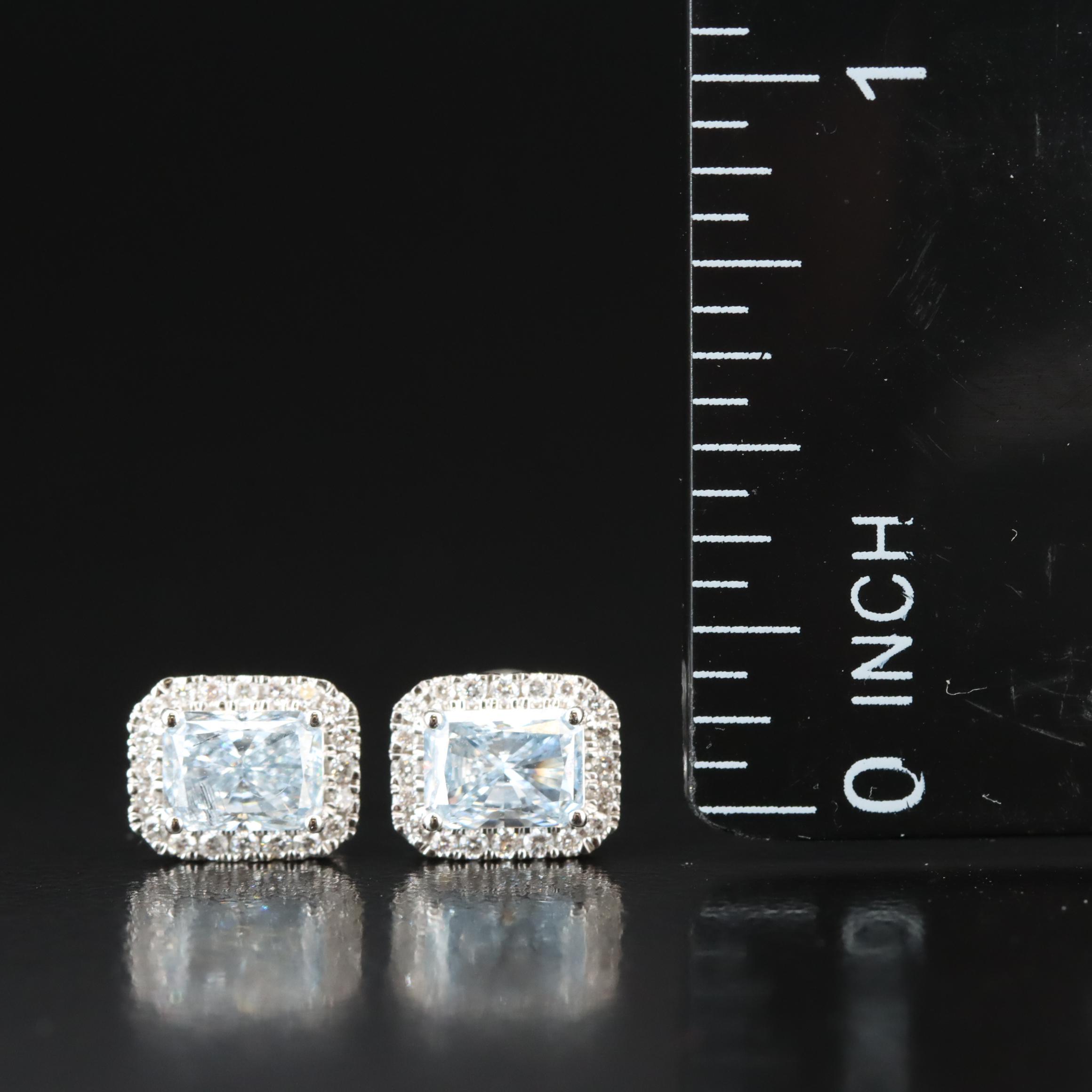 14K 1.18 CTW Lab Grown Diamond Stud Earrings