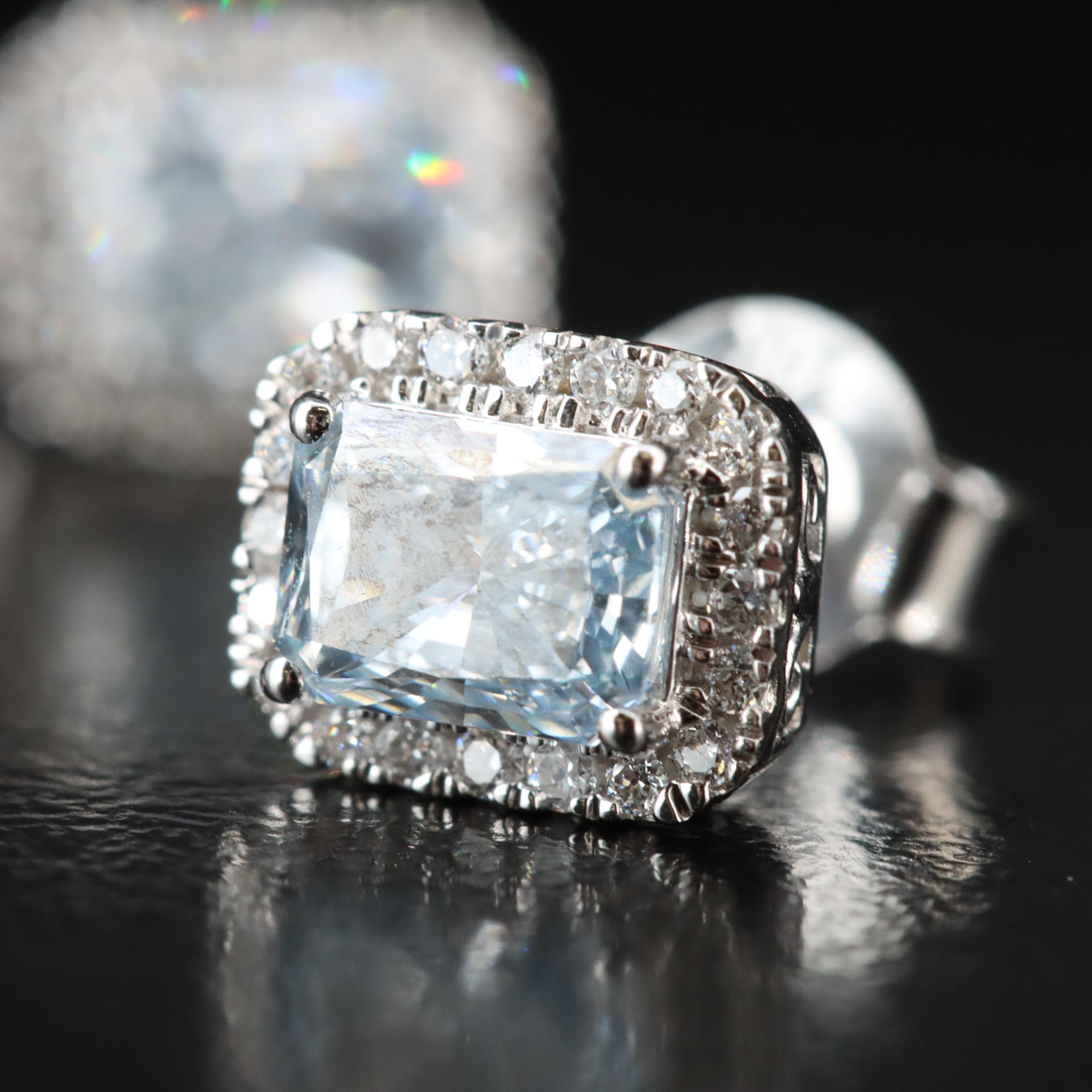 14K 1.18 CTW Lab Grown Diamond Stud Earrings