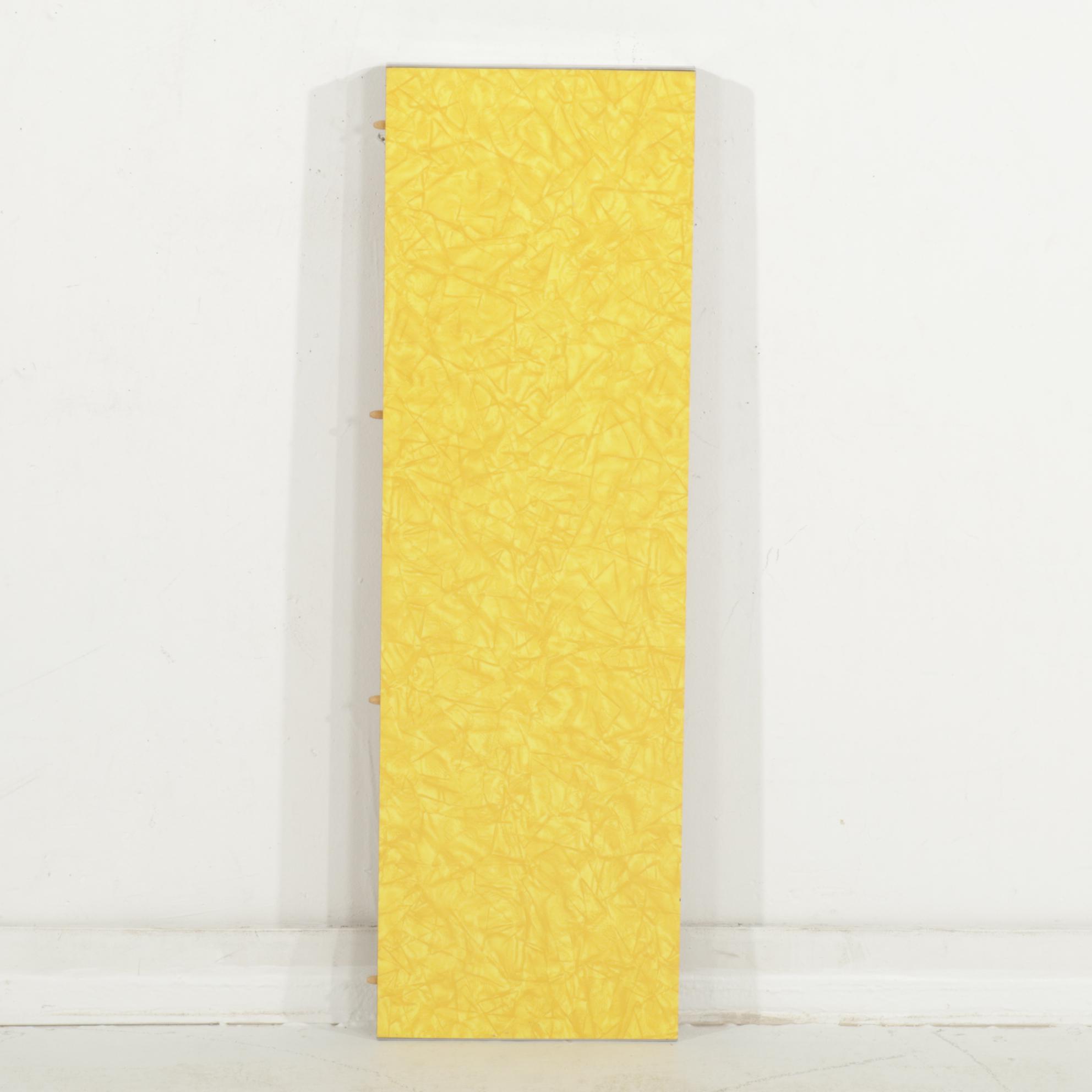 Louisville Chair Company Chrome and Yellow Laminate Top Dinette Table