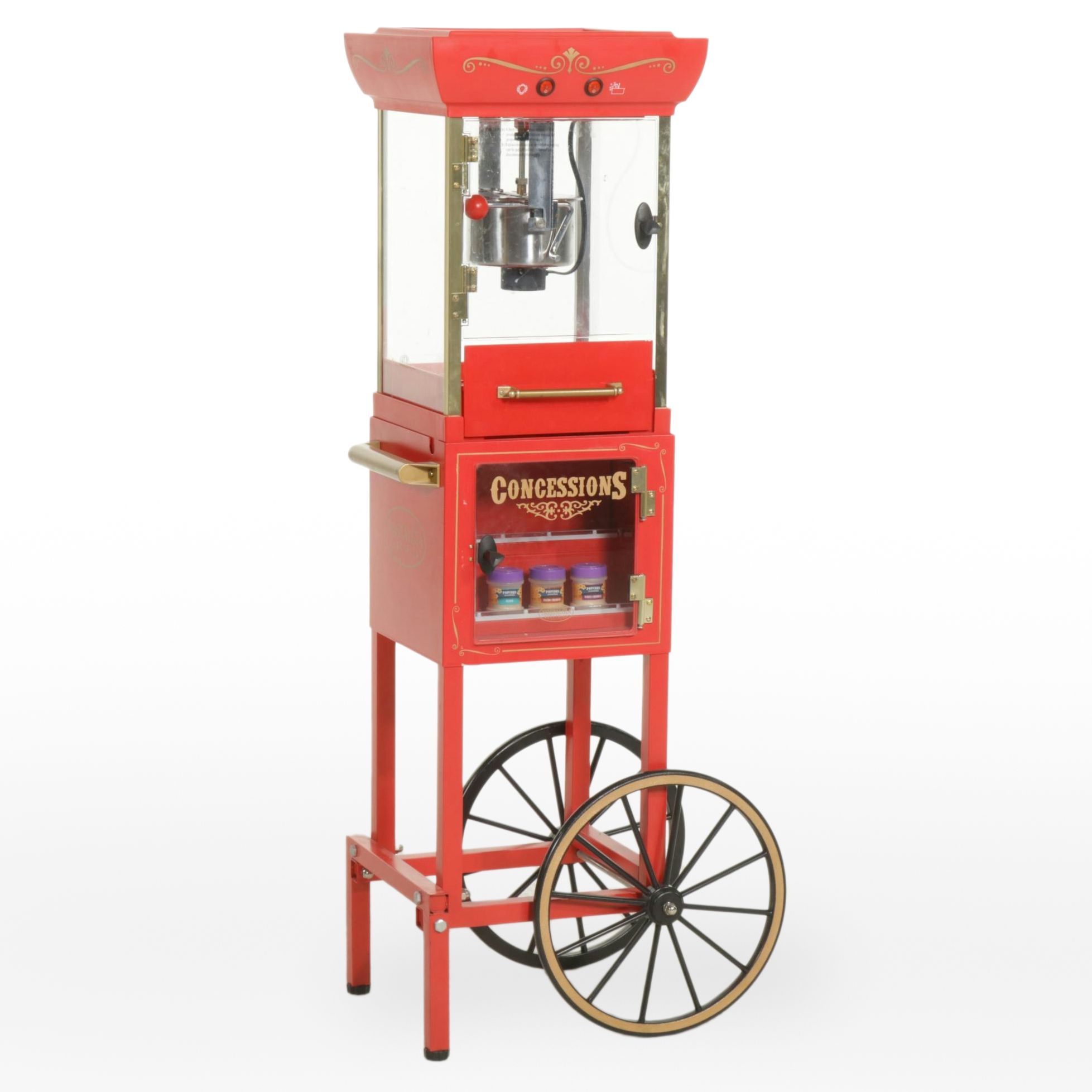 Nostalgia Electrics Popcorn Maker Cart
