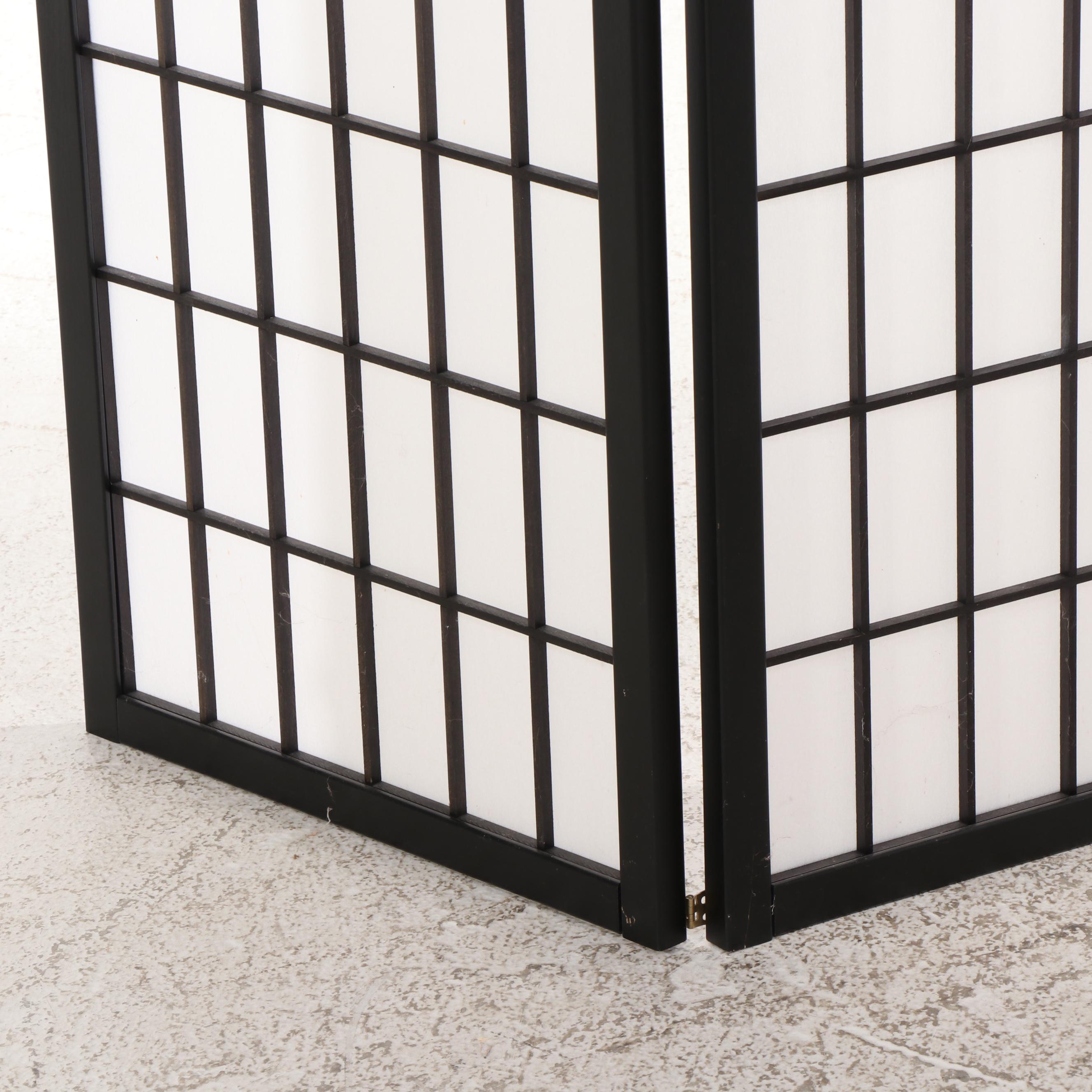 Contemporary Three-Panel Folding Screen