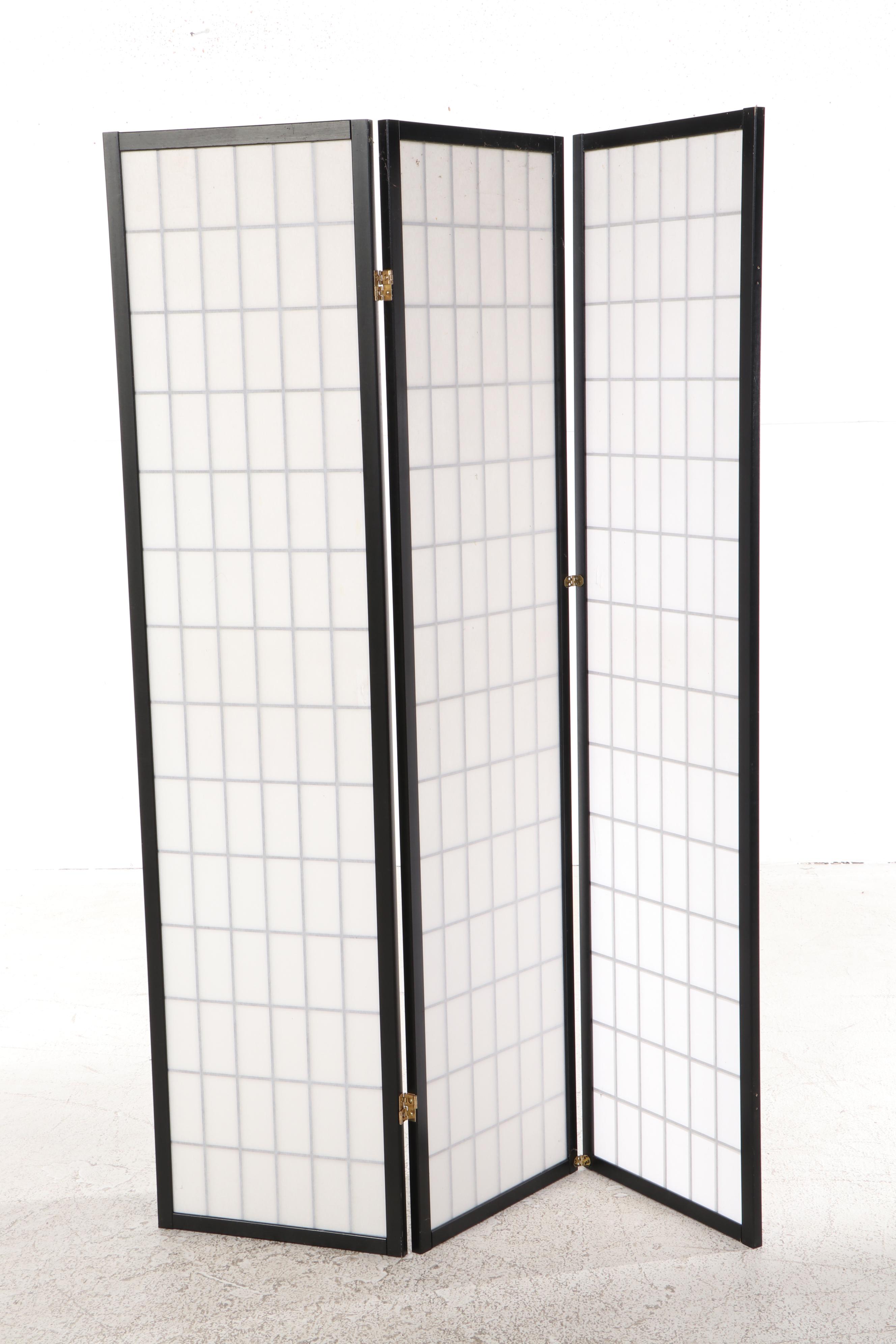 Contemporary Three-Panel Folding Screen