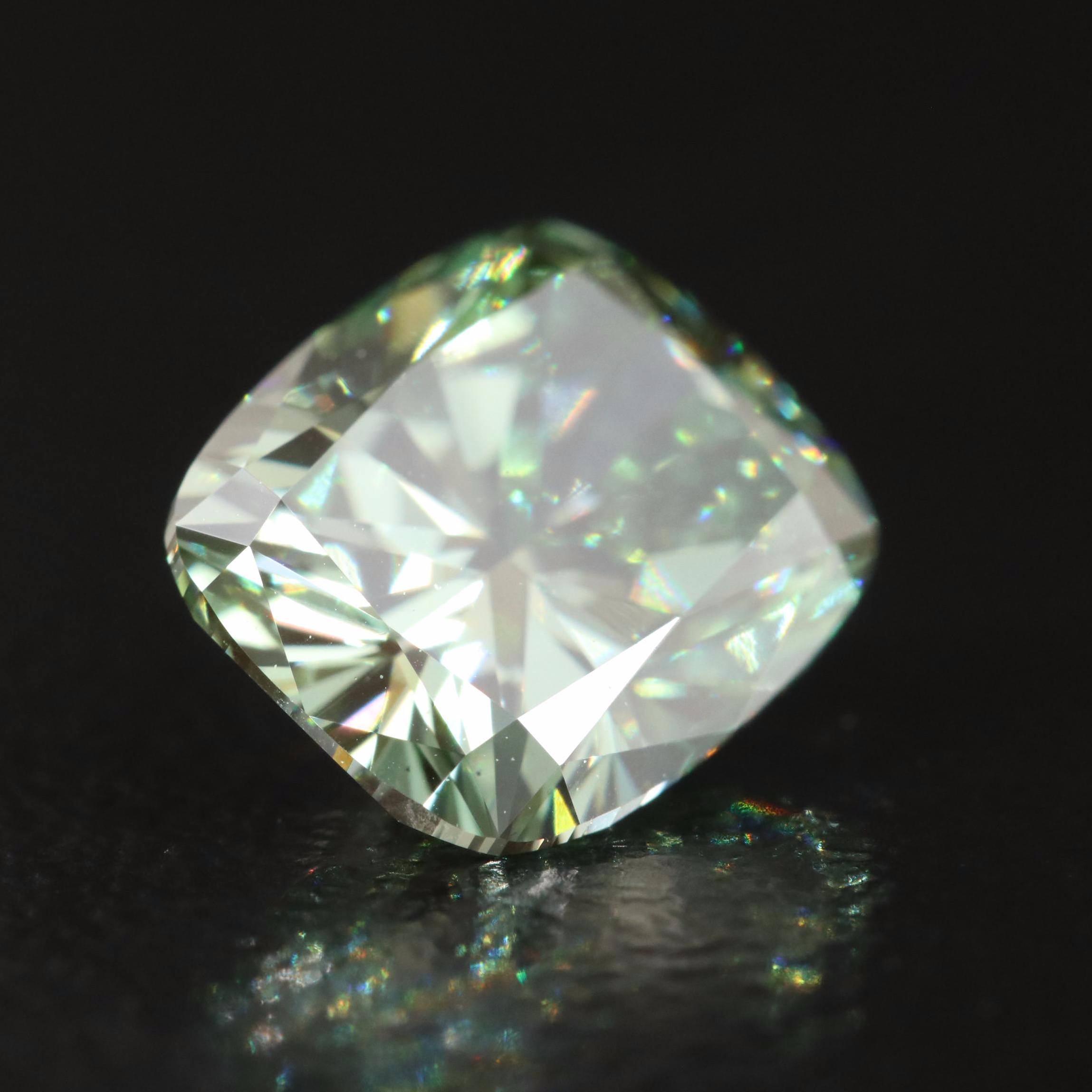 Loose 2.02 CT Lab Grown Fancy Green Diamond