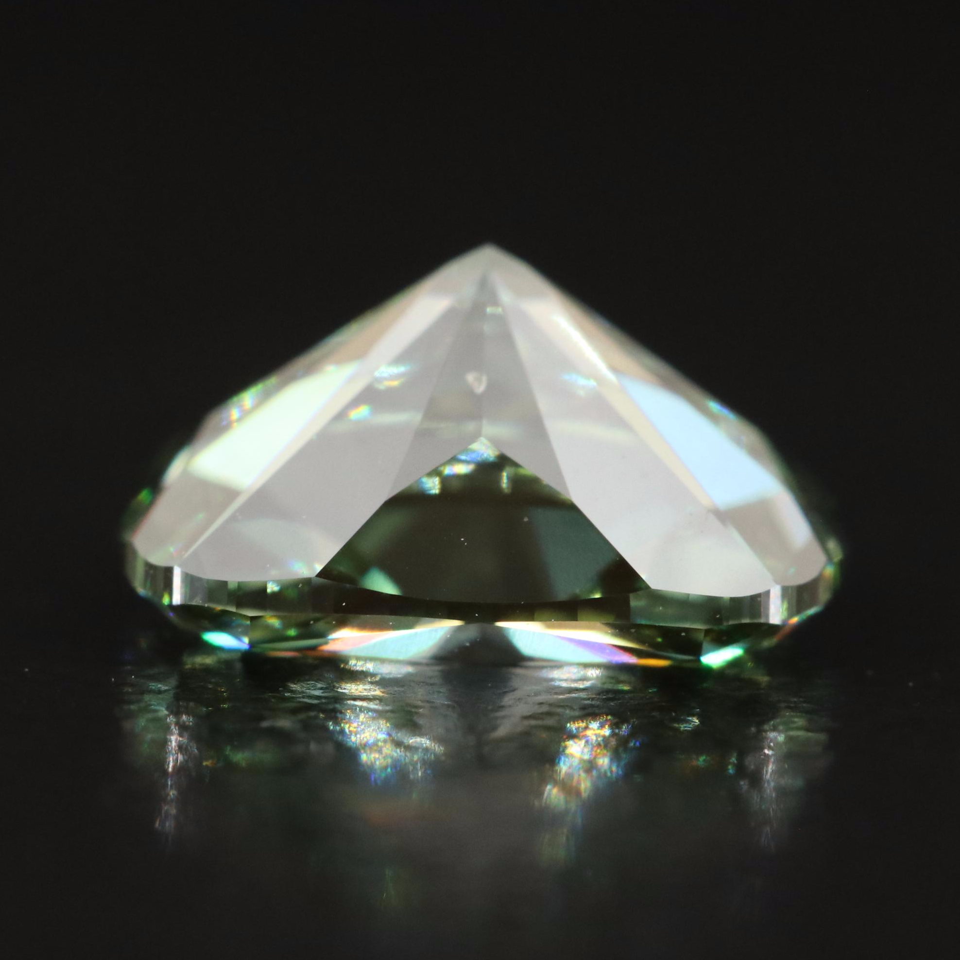 Loose 2.02 CT Lab Grown Fancy Green Diamond