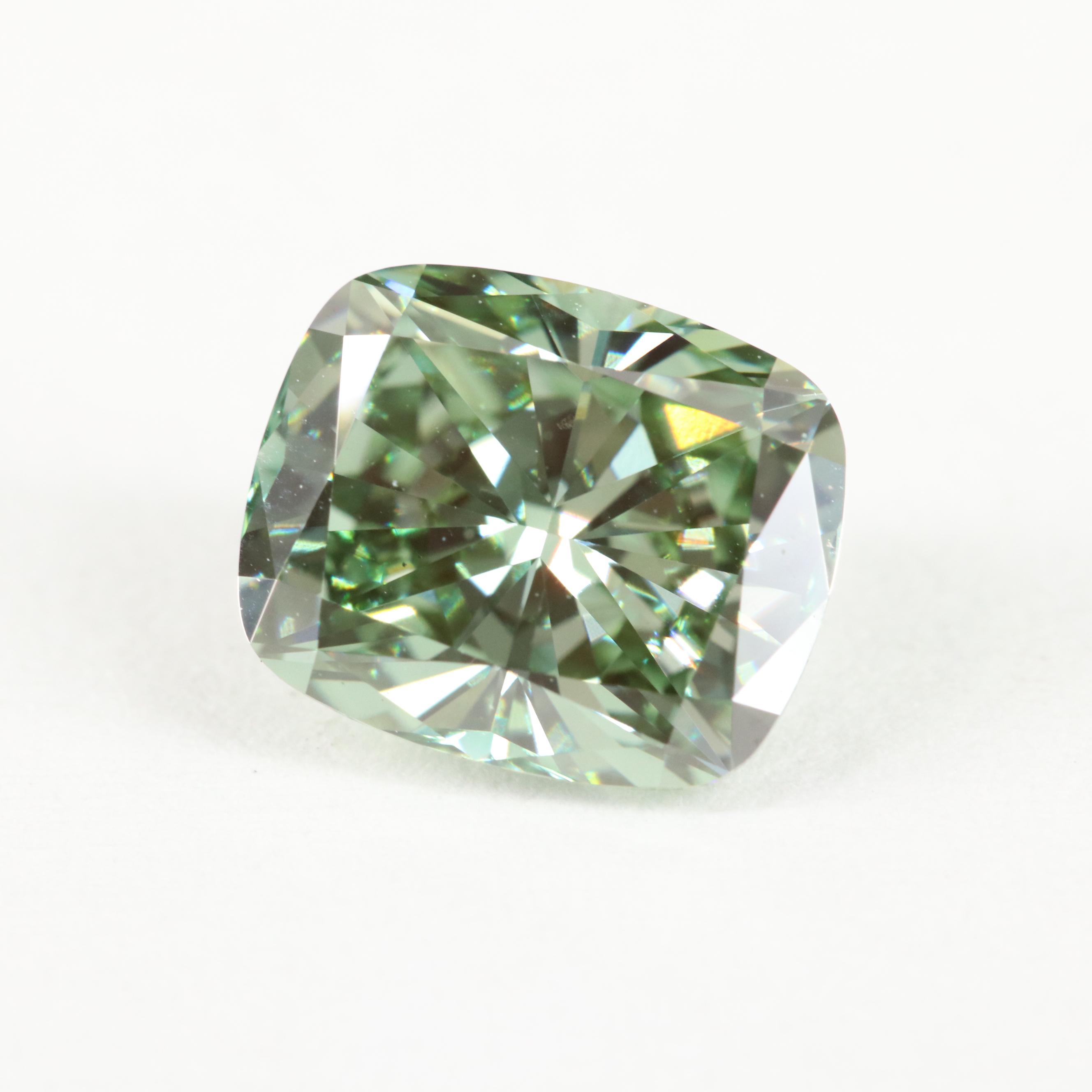 Loose 2.02 CT Lab Grown Fancy Green Diamond