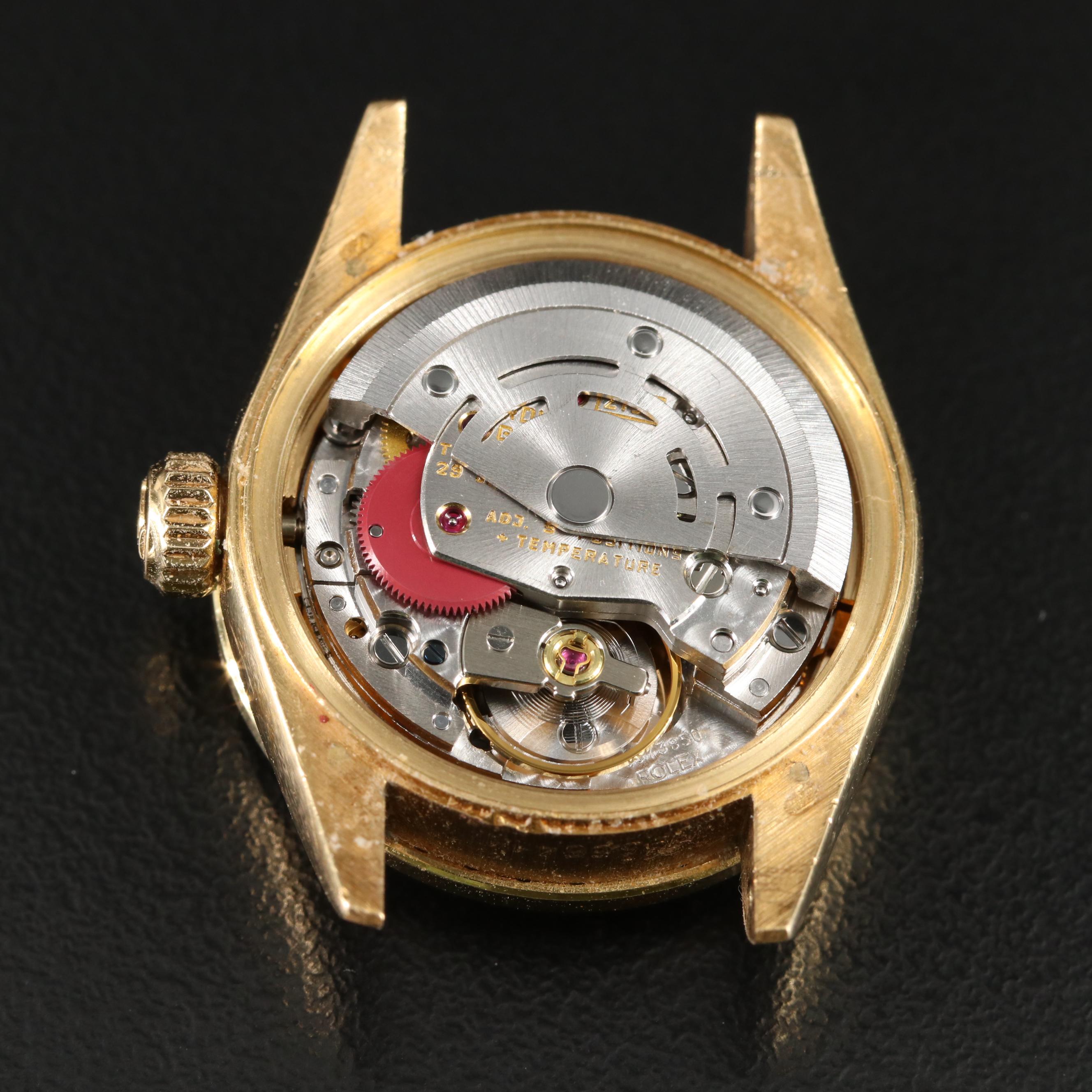 1986 18K Rolex Custom Diamond Datejust Watch