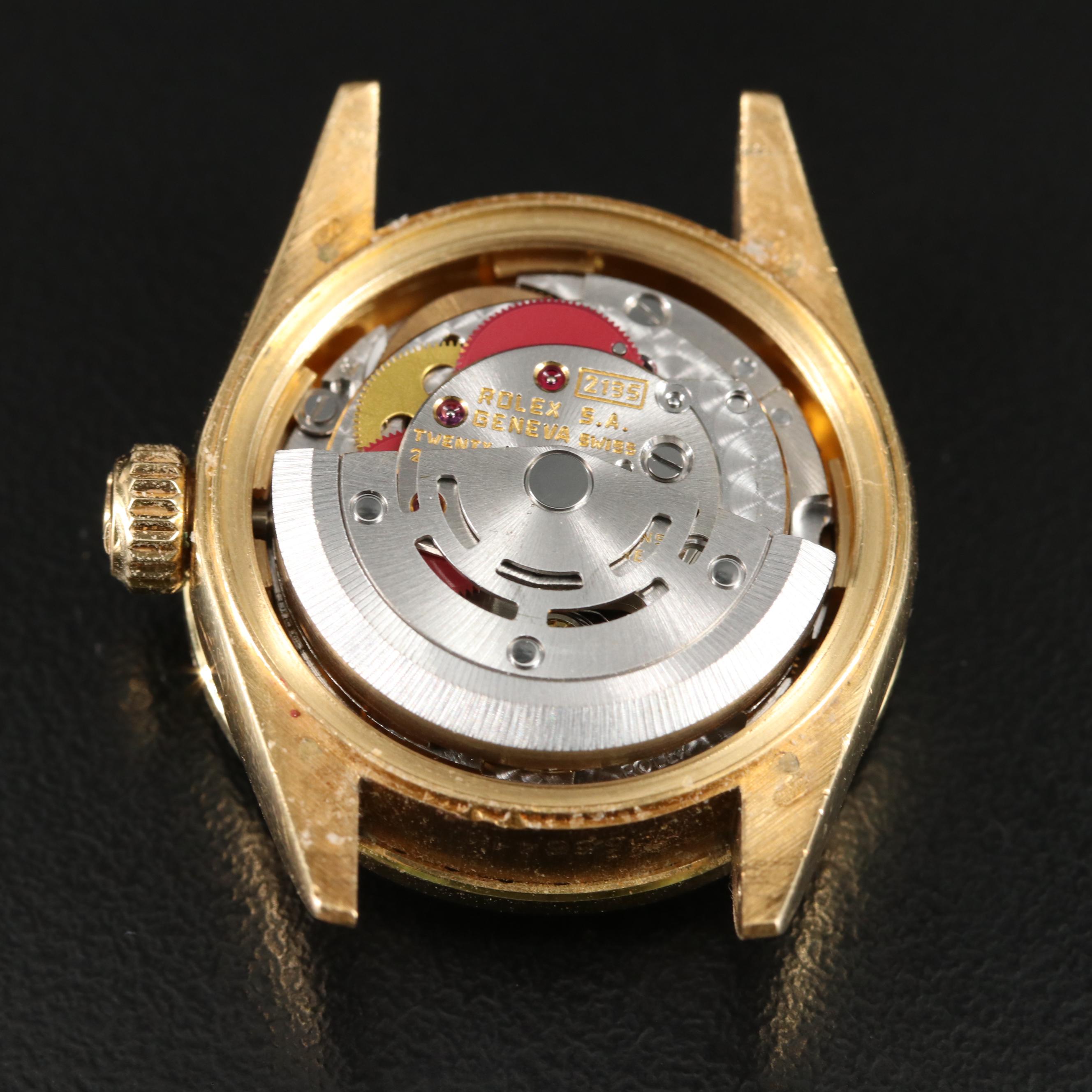 1986 18K Rolex Custom Diamond Datejust Watch