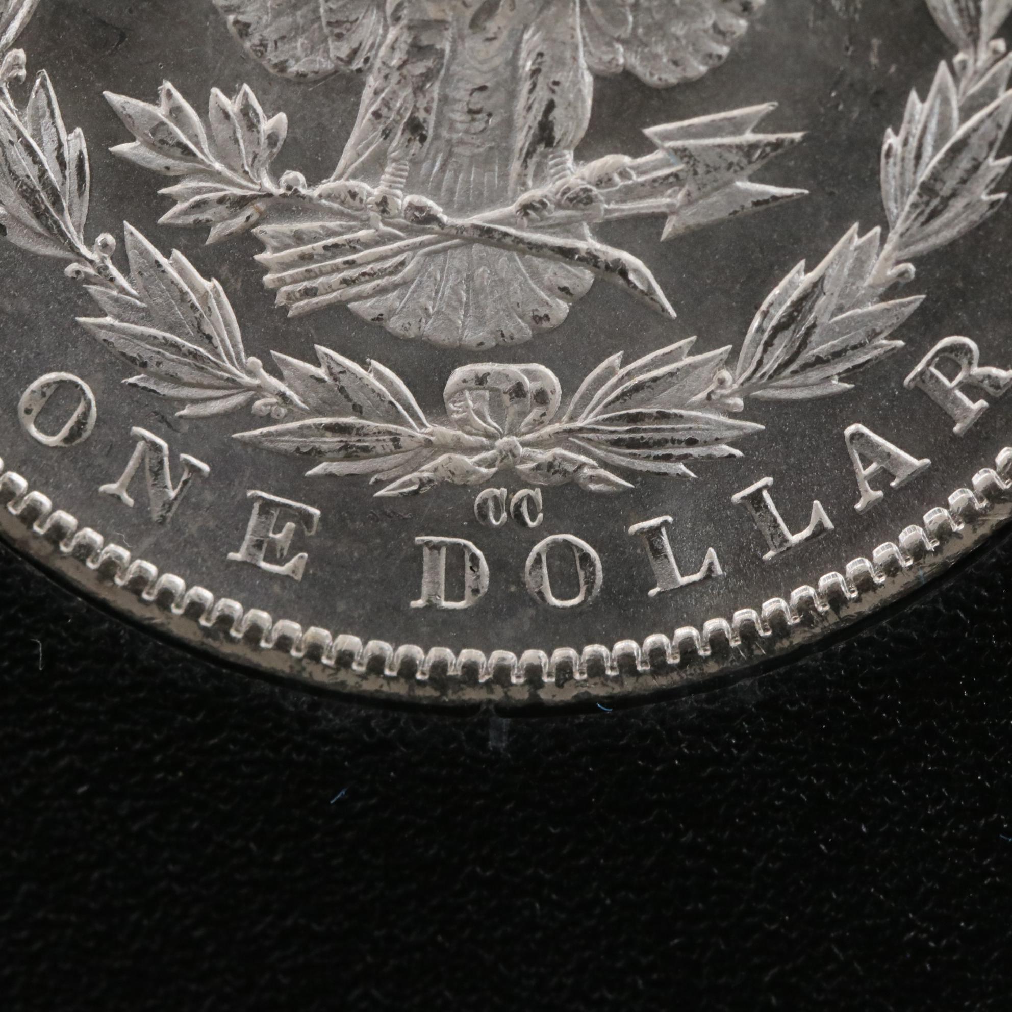 Low Mintage 1885 Carson City Morgan Silver Dollar in a GSA Holder